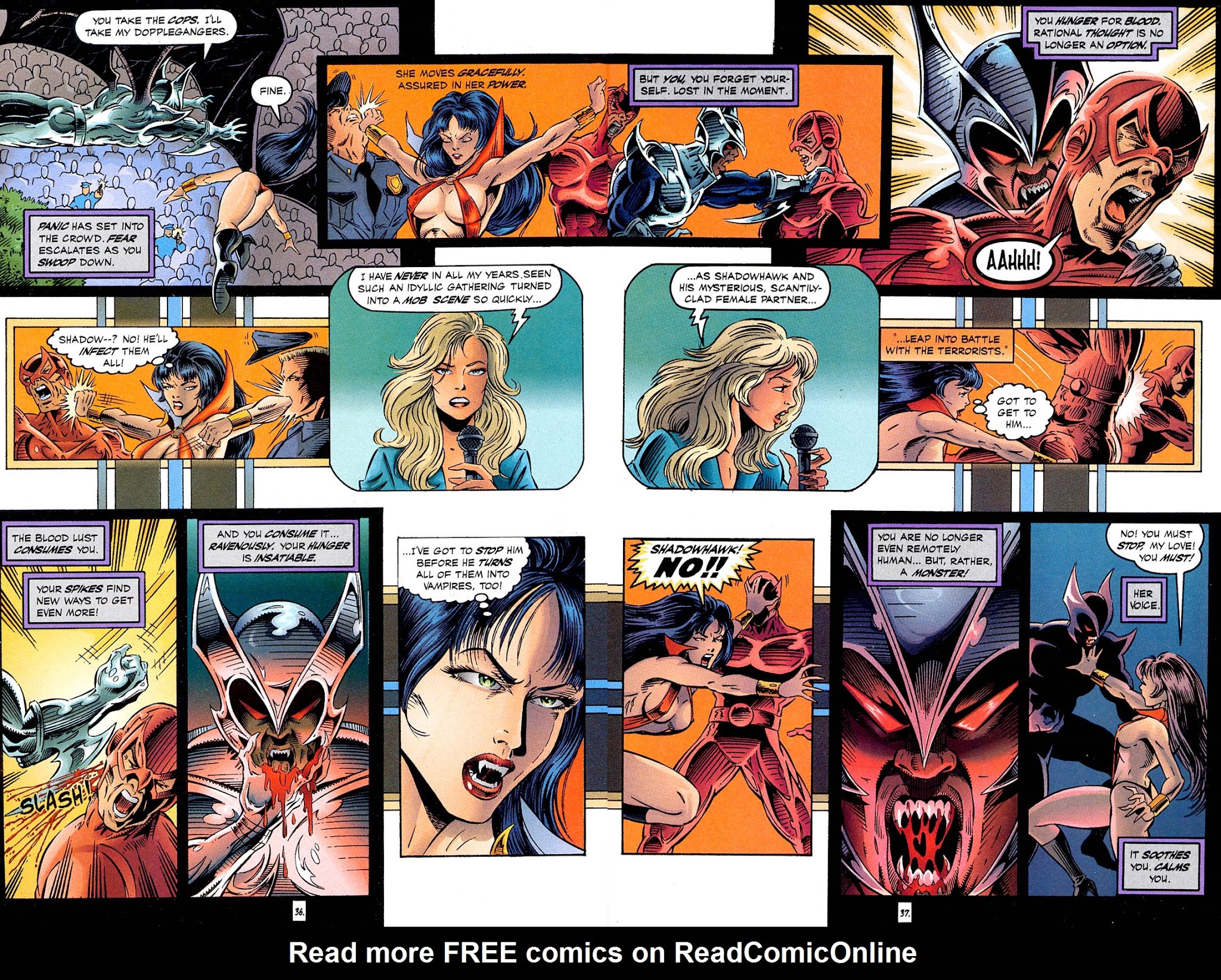 Read online Shadowhawk/Vampirella: Creatures of the Night comic -  Issue # Full - 29
