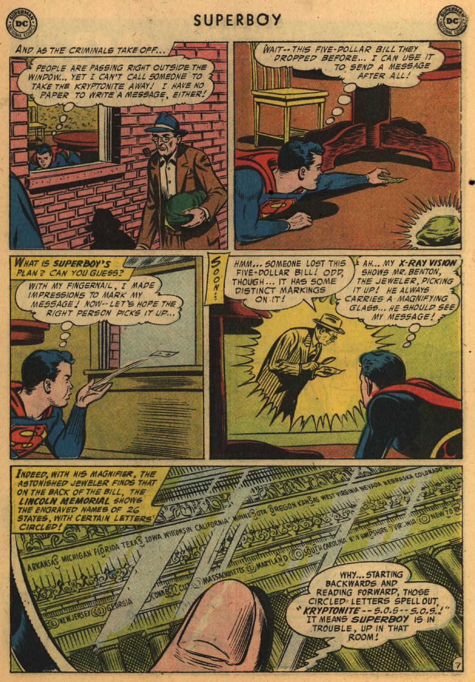 Read online Superboy (1949) comic -  Issue #54 - 29