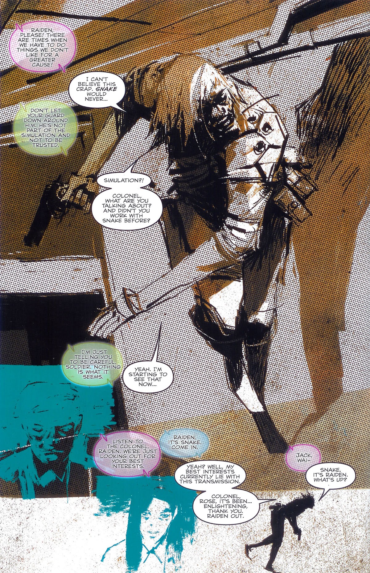 Read online Metal Gear Solid: Sons of Liberty comic -  Issue #8 - 9