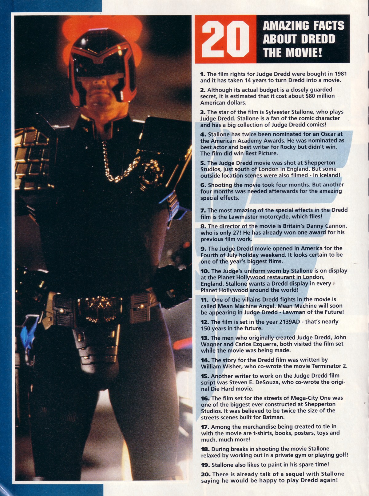 Read online Judge Dredd Lawman of the Future comic -  Issue #1 - 21