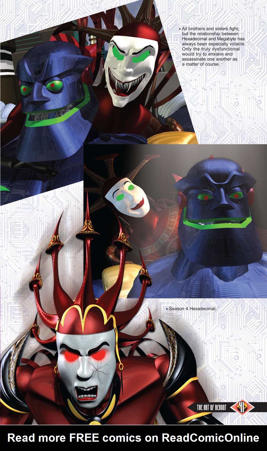 Read online The Art of Reboot comic -  Issue # TPB - 40