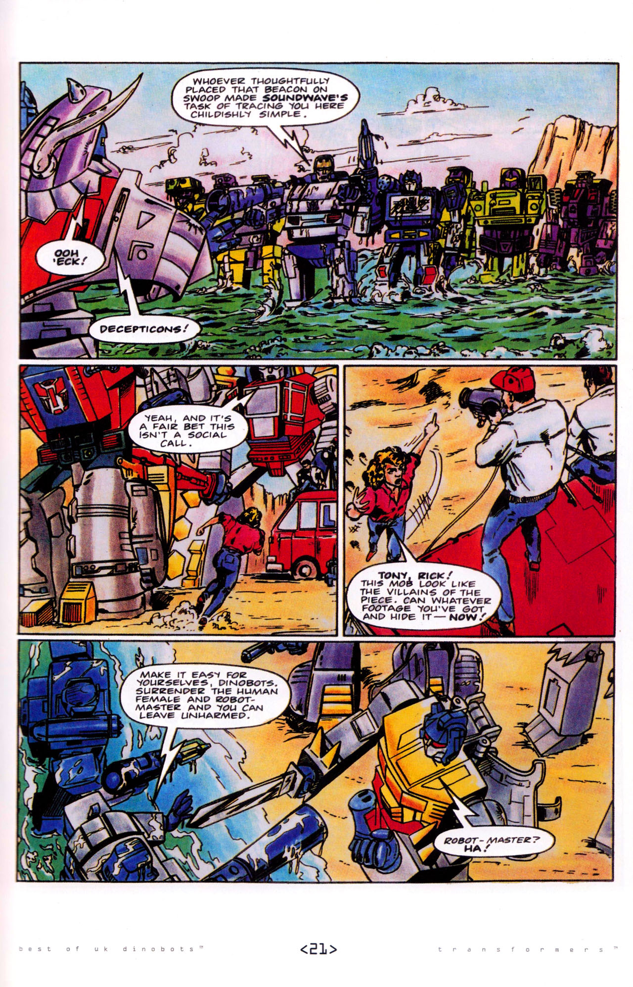 Read online The Transformers: Best of UK: Dinobots comic -  Issue #5 - 23