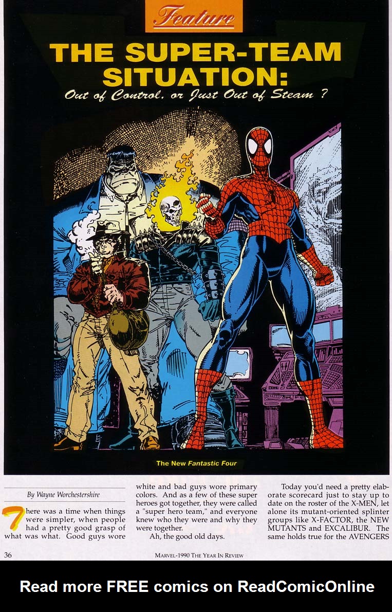 Read online Marvel: The Year-in-Review comic -  Issue #2 - 34