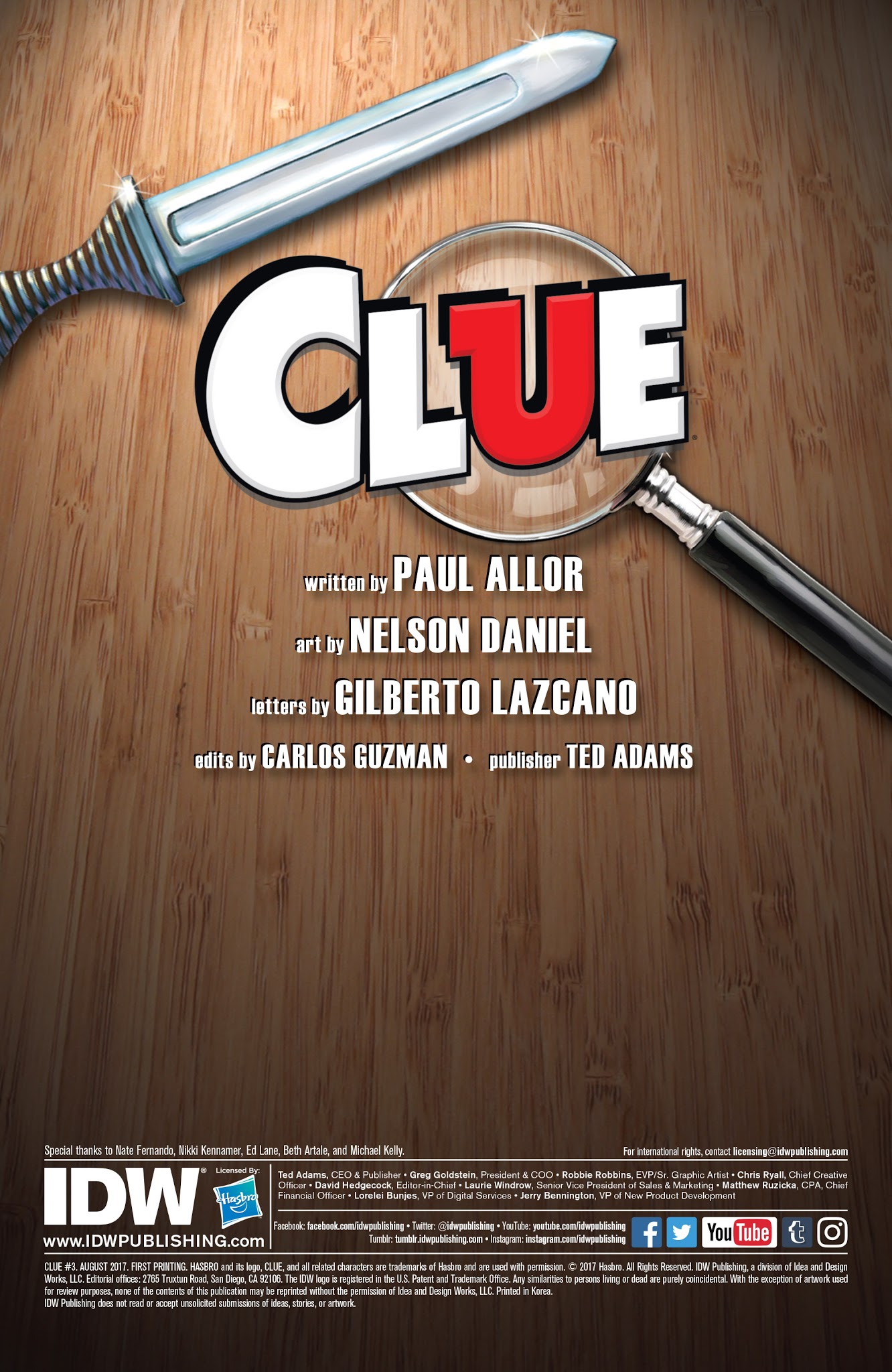 Read online Clue comic -  Issue #3 - 2