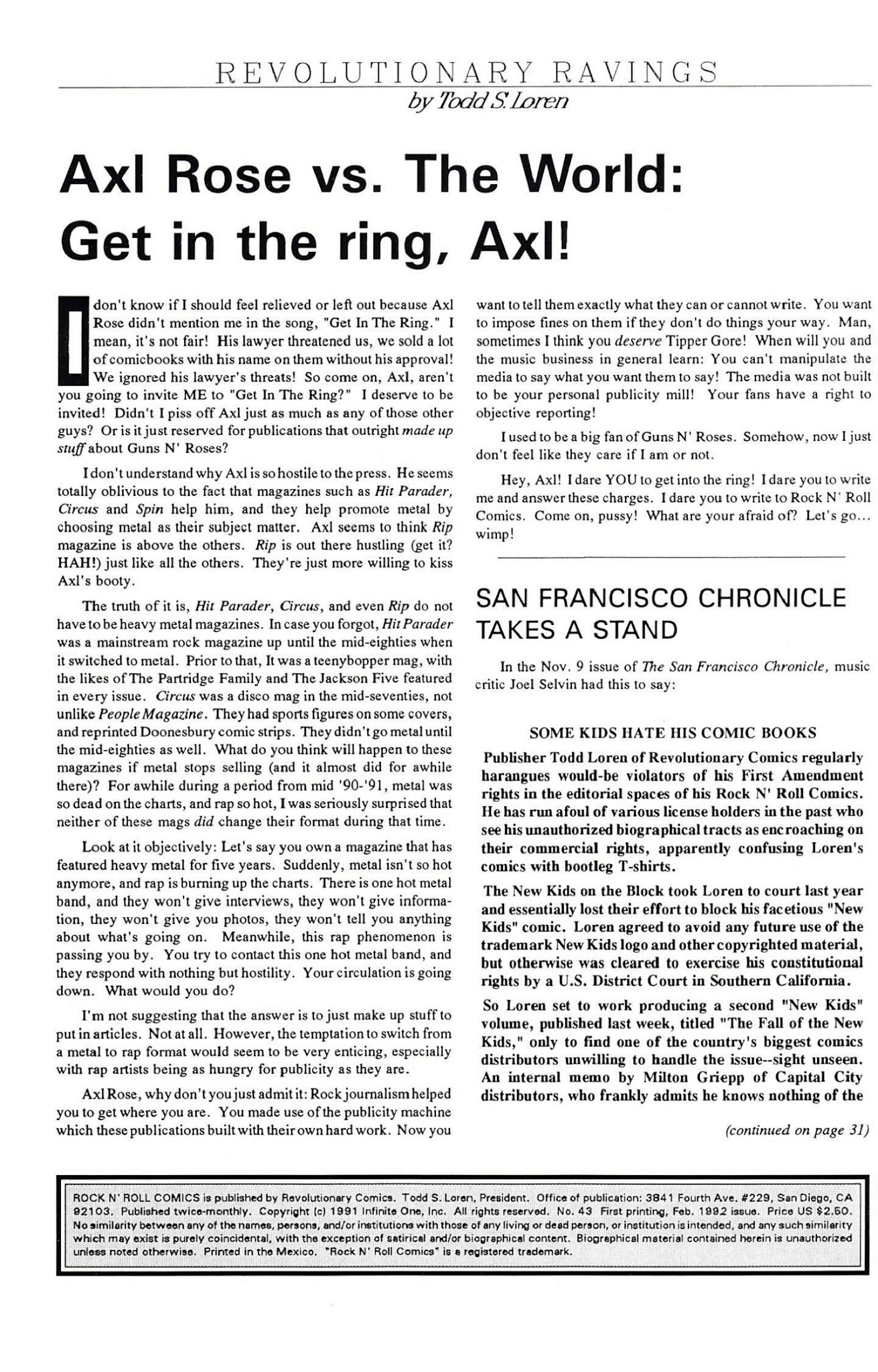 Read online Rock N' Roll Comics comic -  Issue #43 - 2