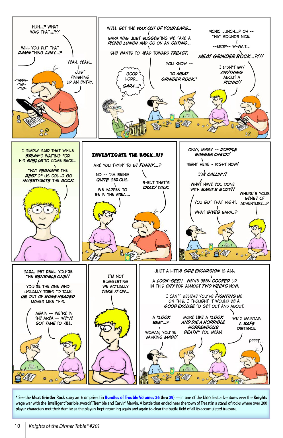 Read online Knights of the Dinner Table comic -  Issue #201 - 12