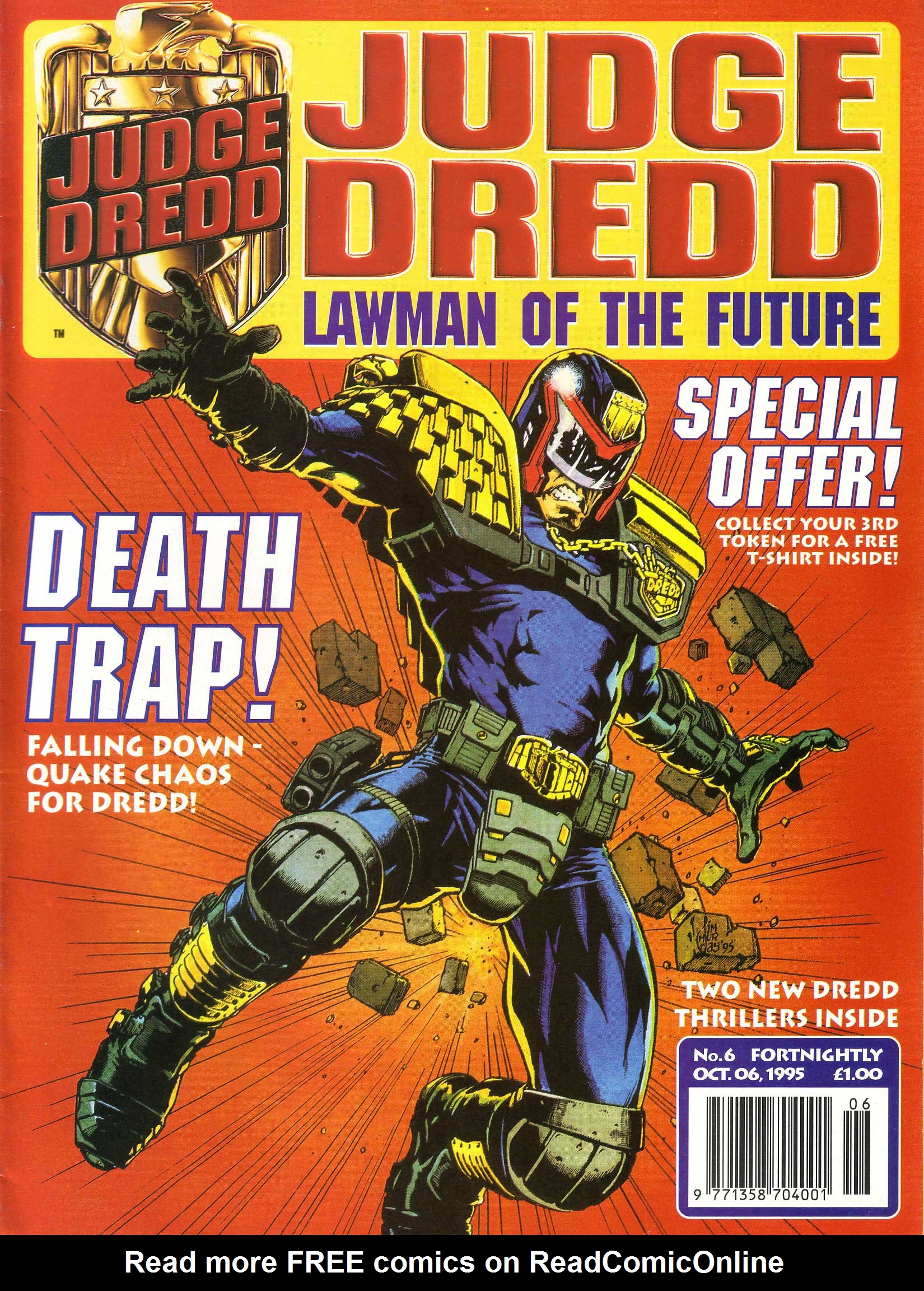 Read online Judge Dredd Lawman of the Future comic -  Issue #6 - 1