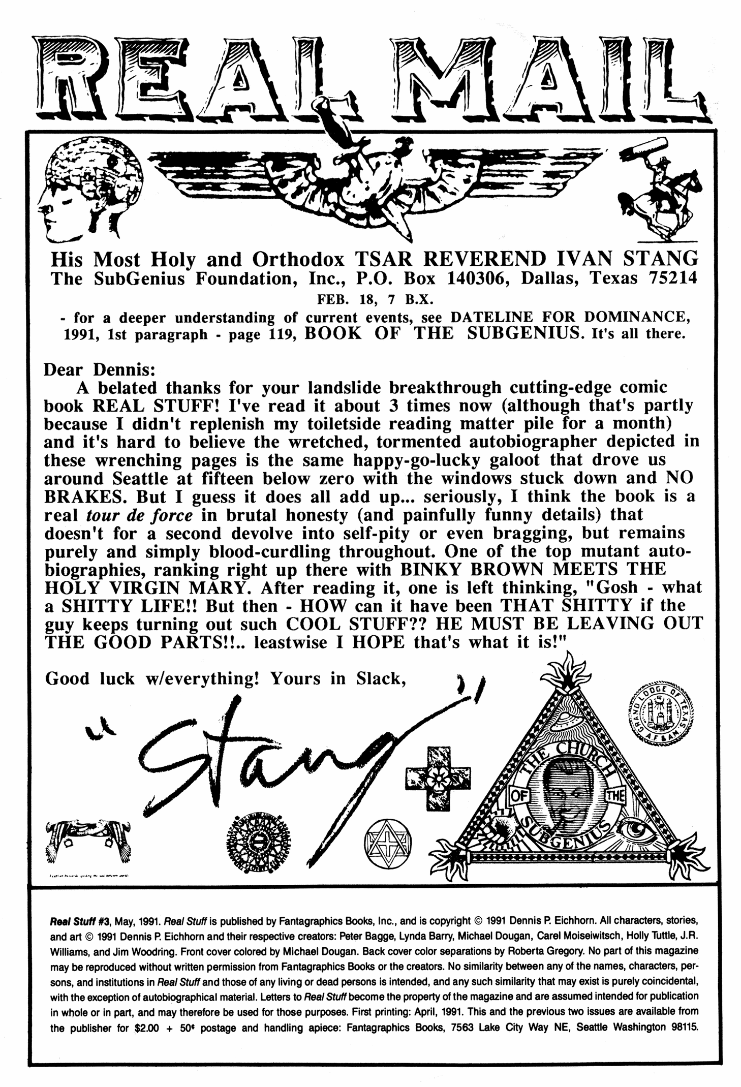 Read online Real Stuff comic -  Issue #3 - 2