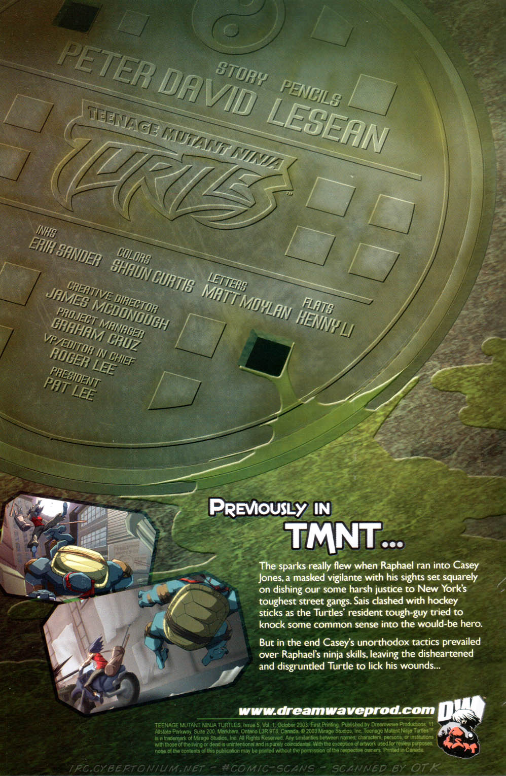 Read online Teenage Mutant Ninja Turtles (2003) comic -  Issue #5 - 2
