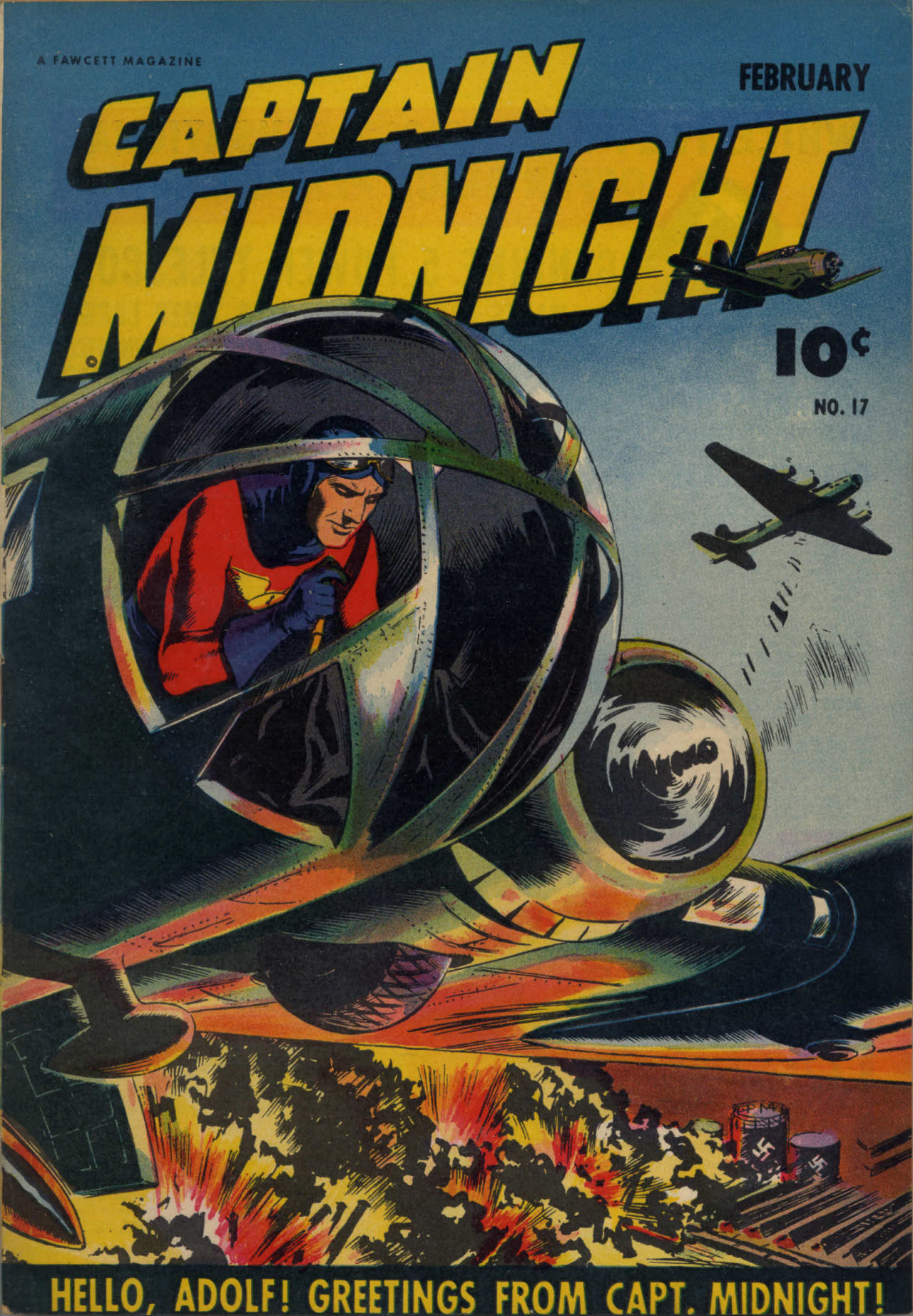 Read online Captain Midnight (1942) comic -  Issue #17 - 1