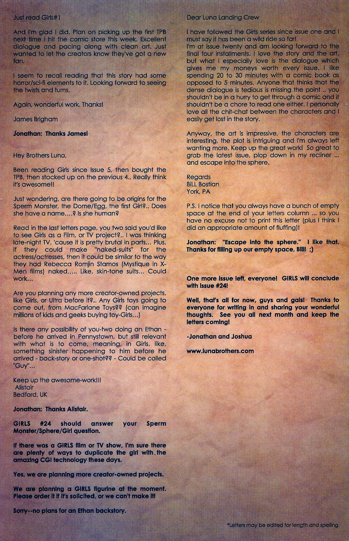 Read online Girls comic -  Issue #23 - 29