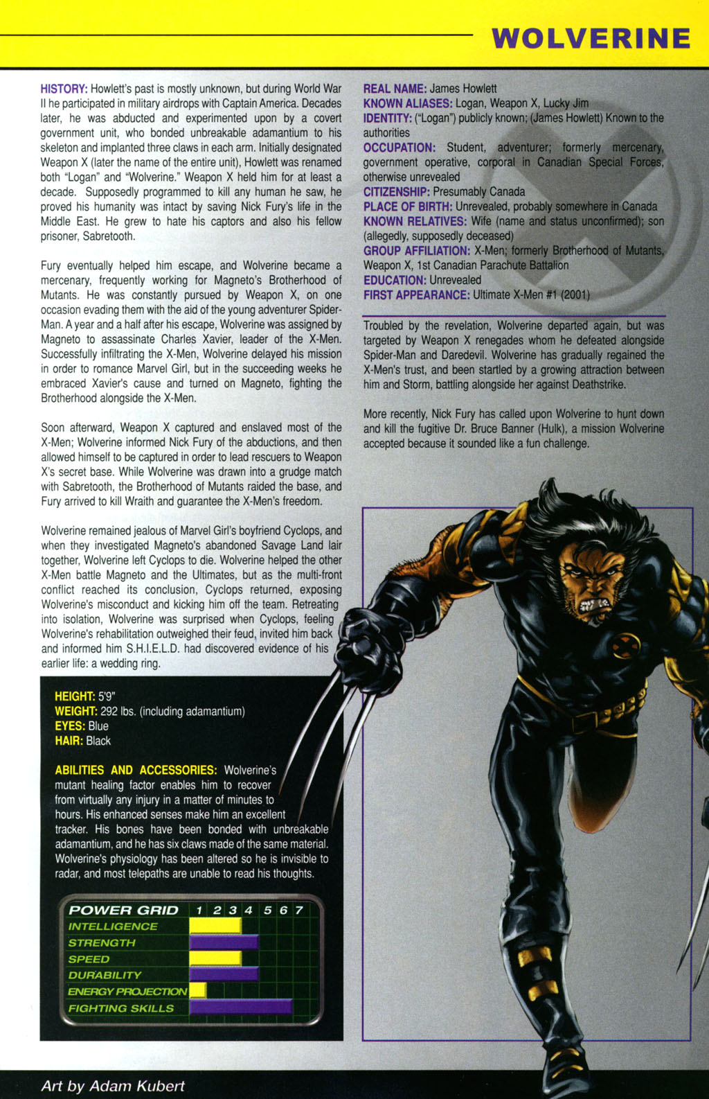 Read online Official Handbook of the Ultimate Marvel Universe: The Ultimates & X-Men 2005 comic -  Issue # Full - 47