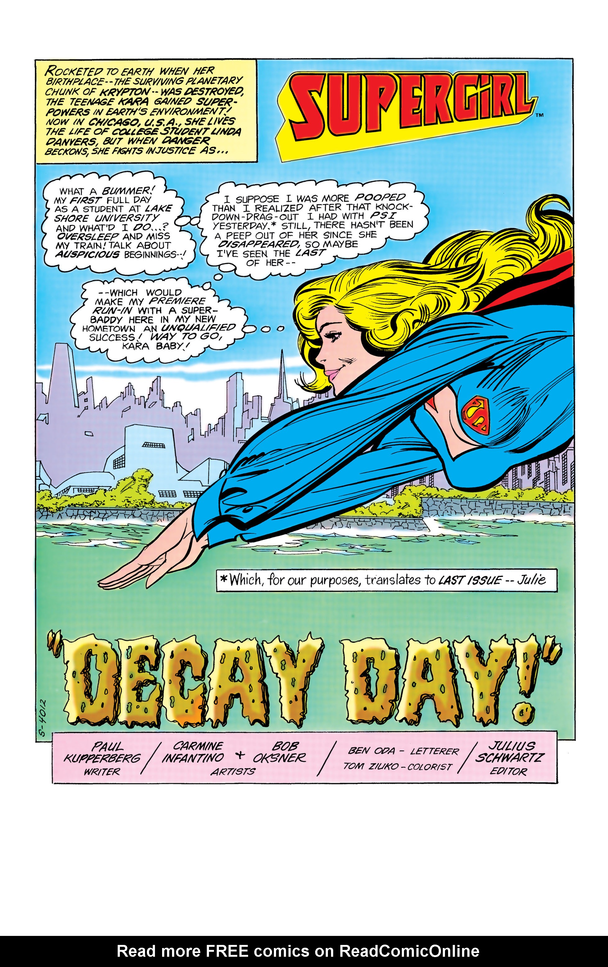 Read online Supergirl (1982) comic -  Issue #3 - 2