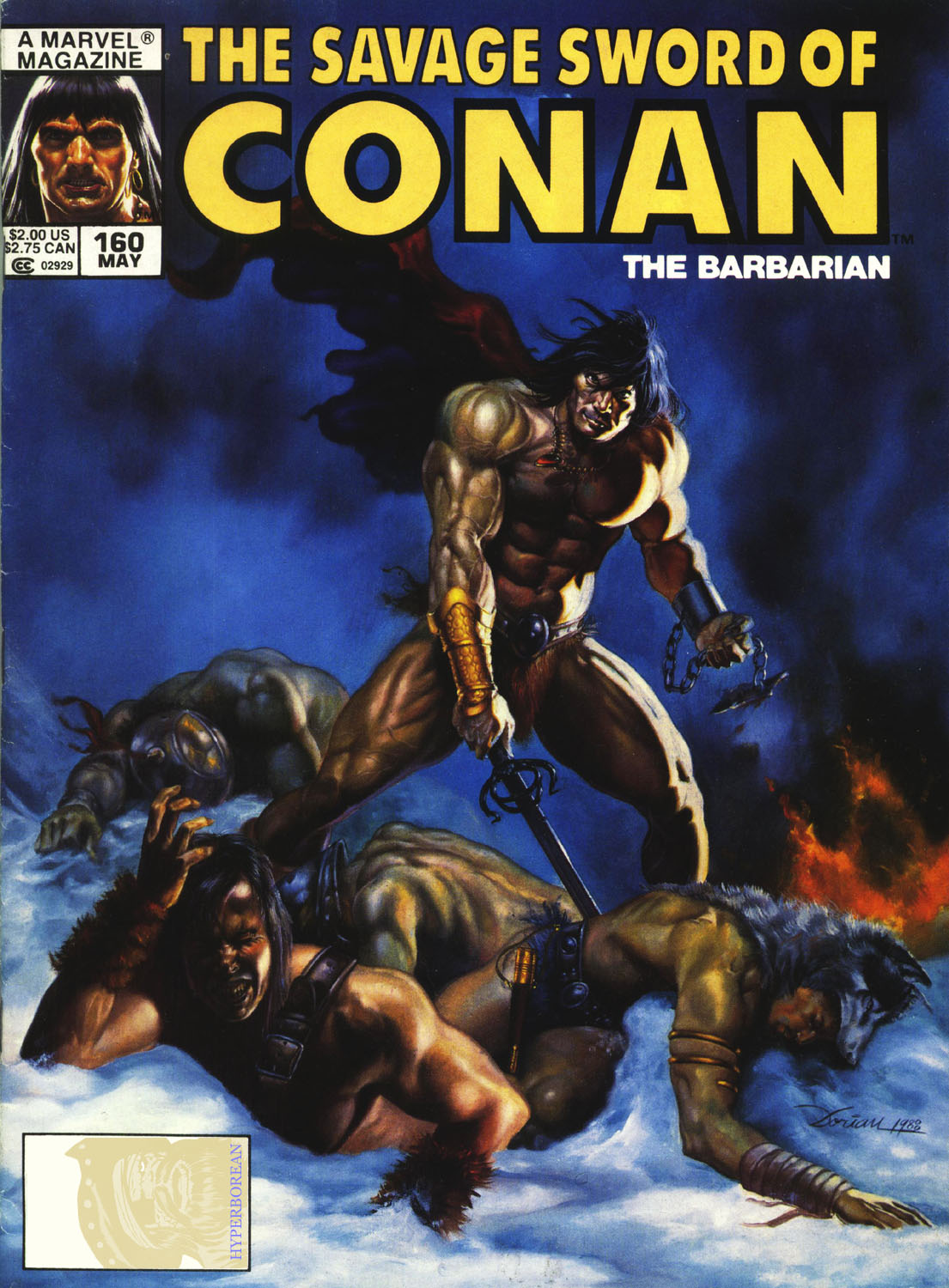 Read online The Savage Sword Of Conan comic -  Issue #160 - 1