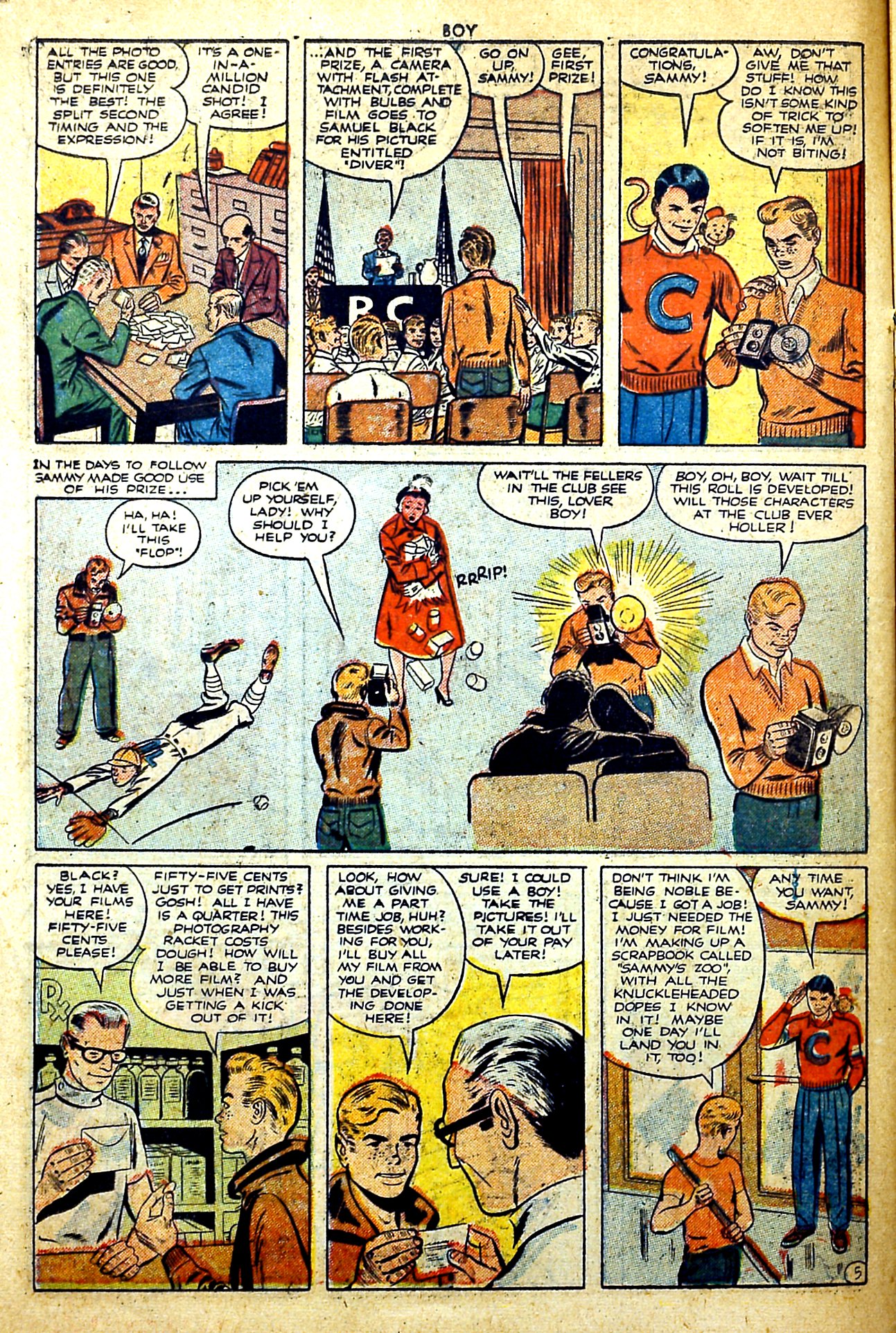 Read online Boy Comics comic -  Issue #77 - 16