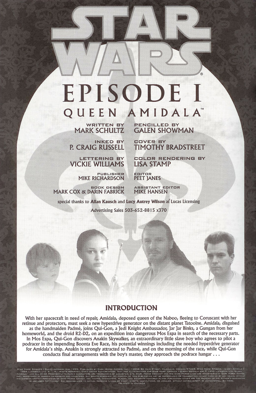 <{ $series->title }} issue Issue - Queen Amidala - Page 2