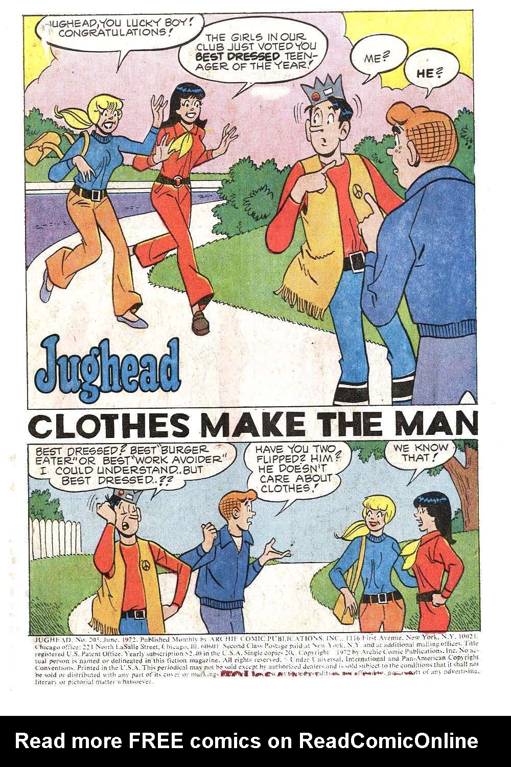 Read online Jughead (1965) comic -  Issue #205 - 3