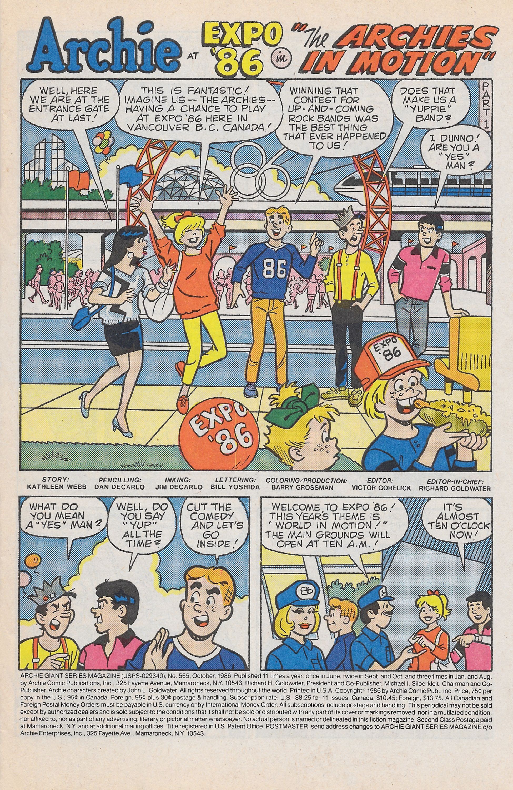 Read online Archie Giant Series Magazine comic -  Issue #565 - 3