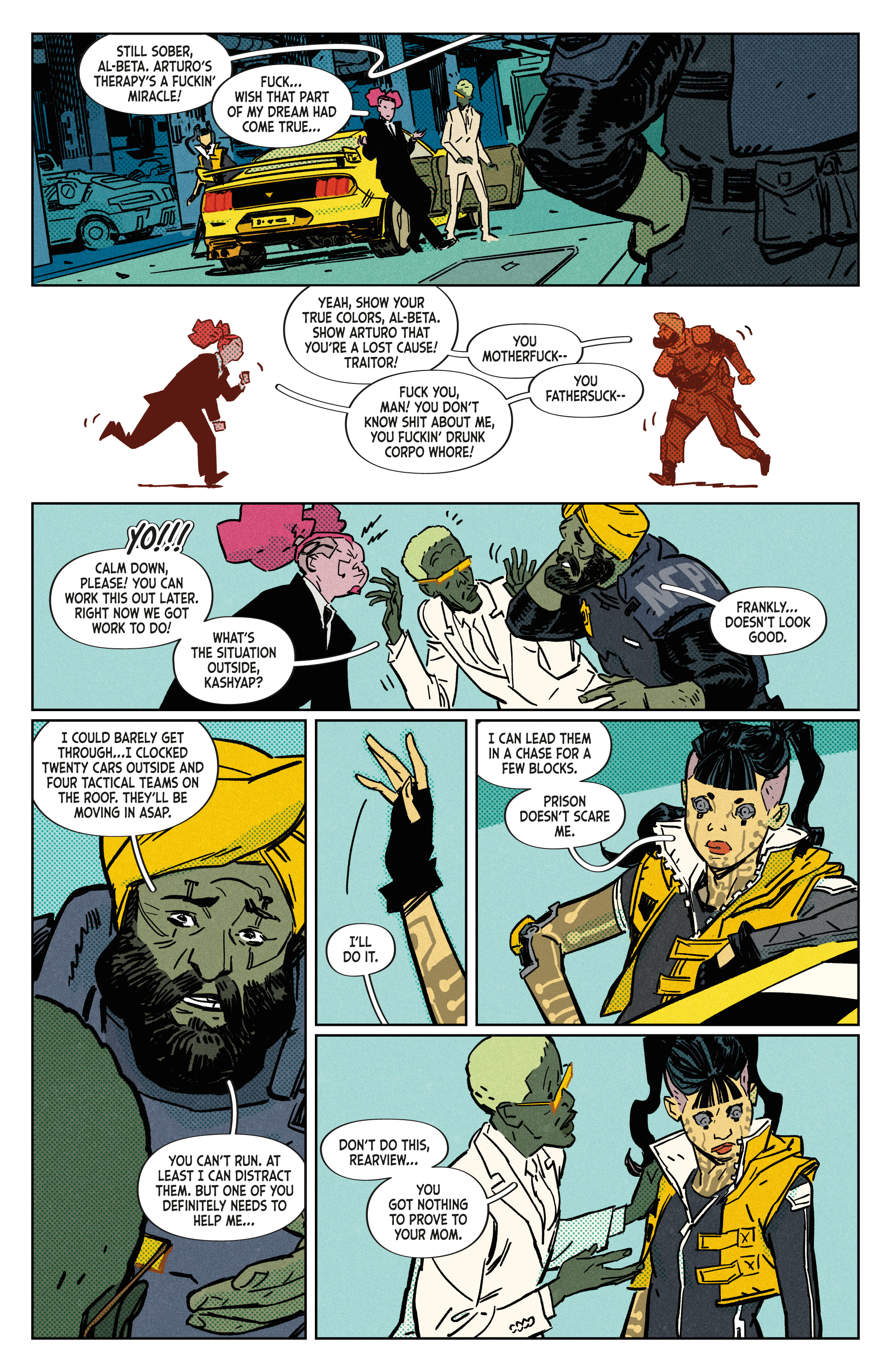 Read online Cyberpunk 2077: Blackout comic -  Issue #4 - 10