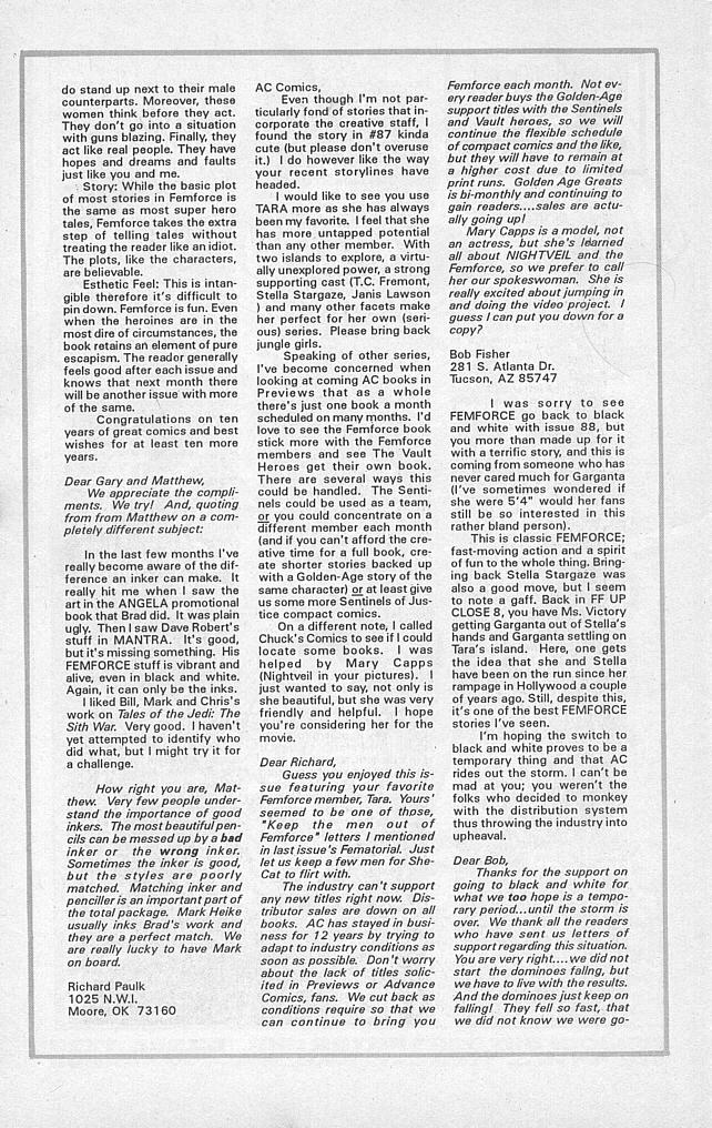 Read online Femforce comic -  Issue #90 - 29