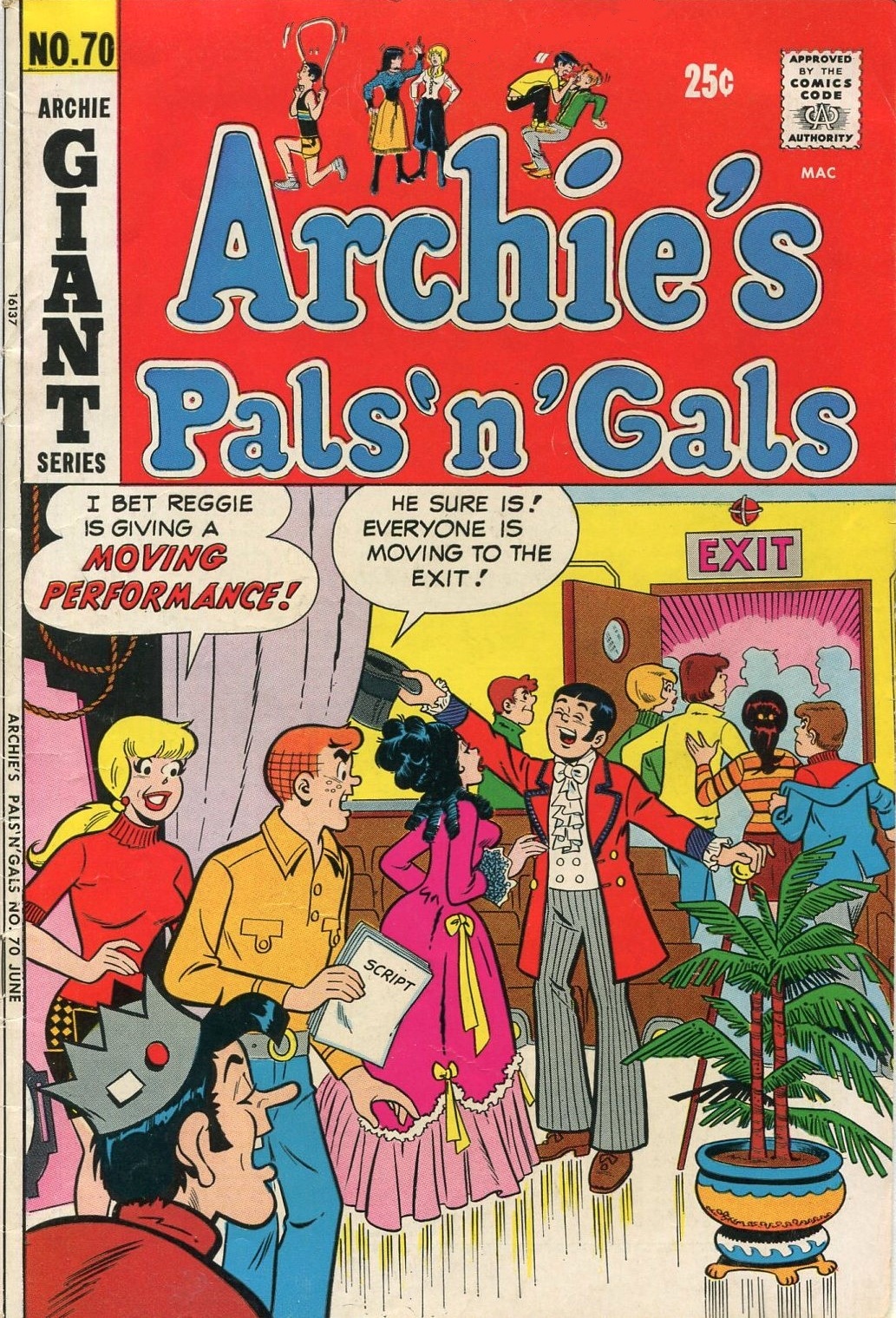 Read online Archie's Pals 'N' Gals (1952) comic -  Issue #70 - 1