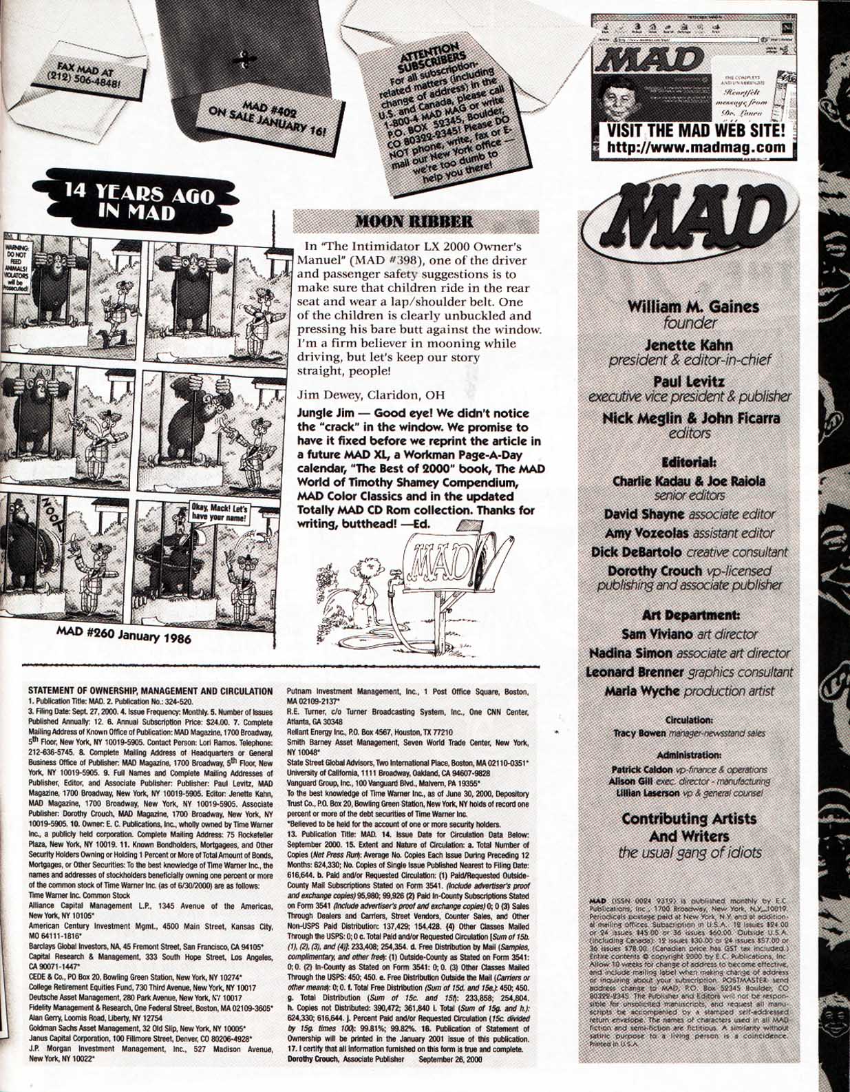 Read online MAD comic -  Issue #401 - 7