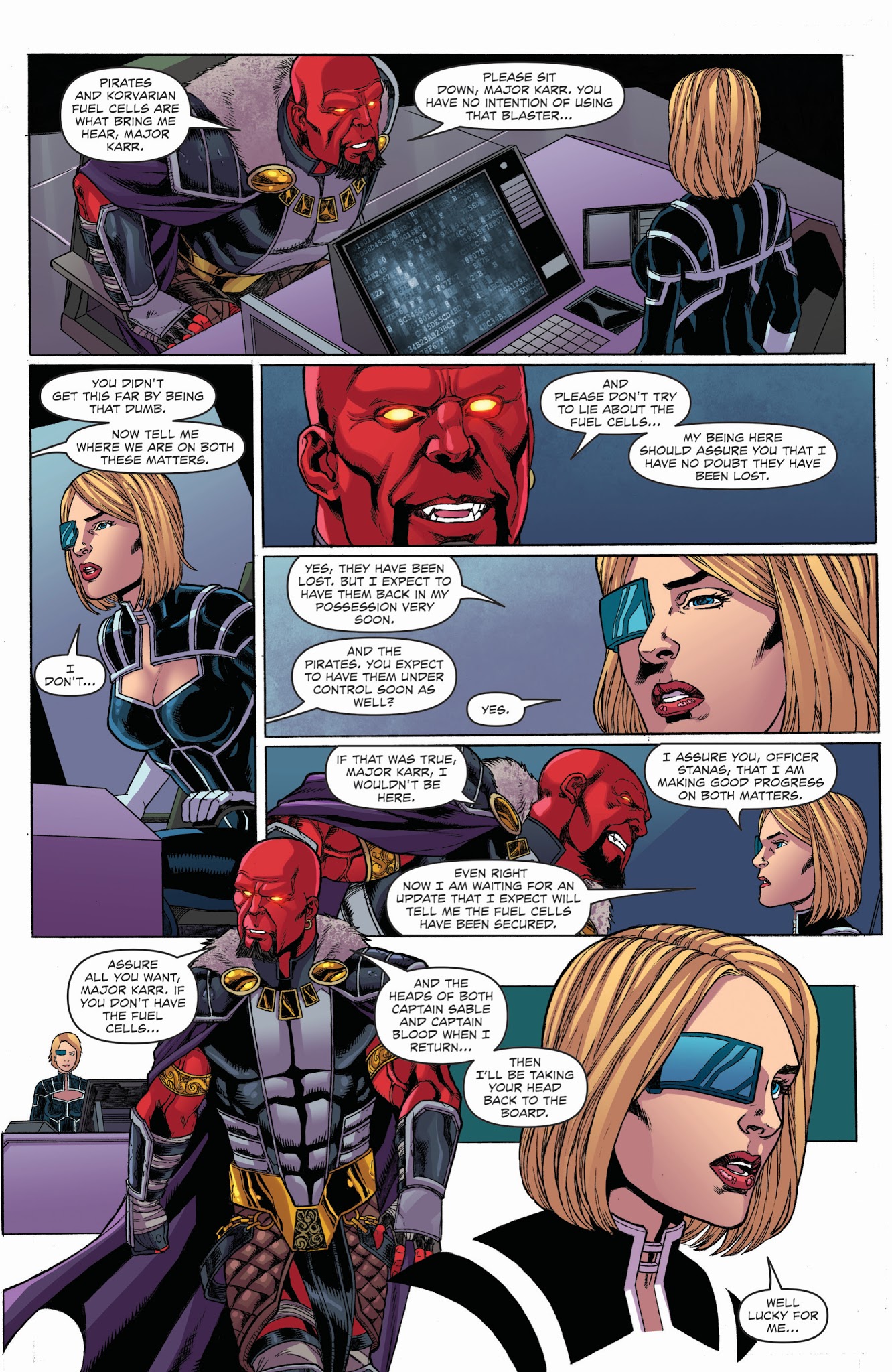 Read online The Black Sable comic -  Issue #3 - 21
