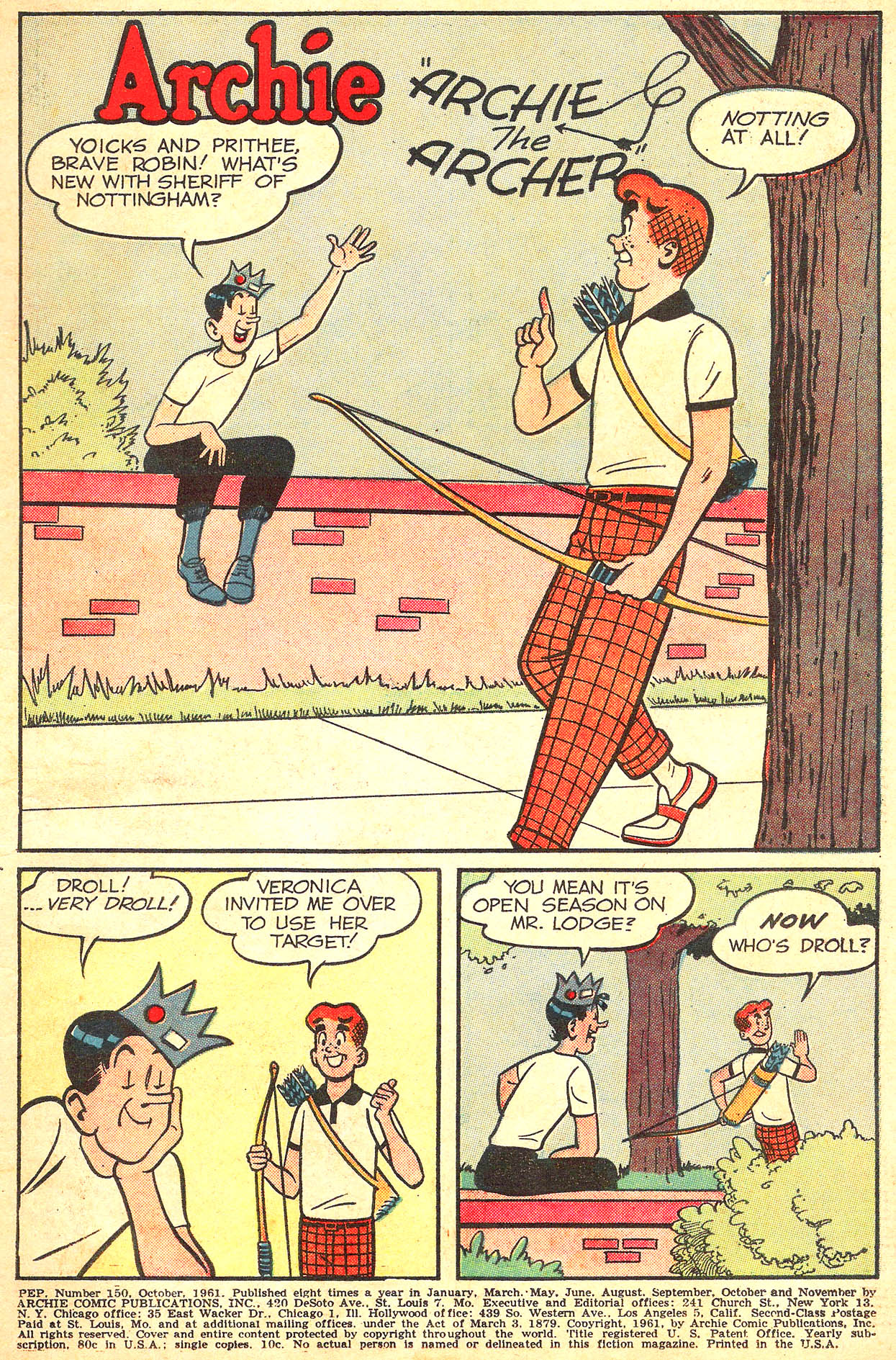 Read online Pep Comics comic -  Issue #150 - 3