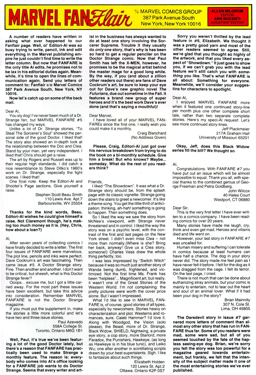 Read online Marvel Fanfare (1982) comic -  Issue #11 - 34