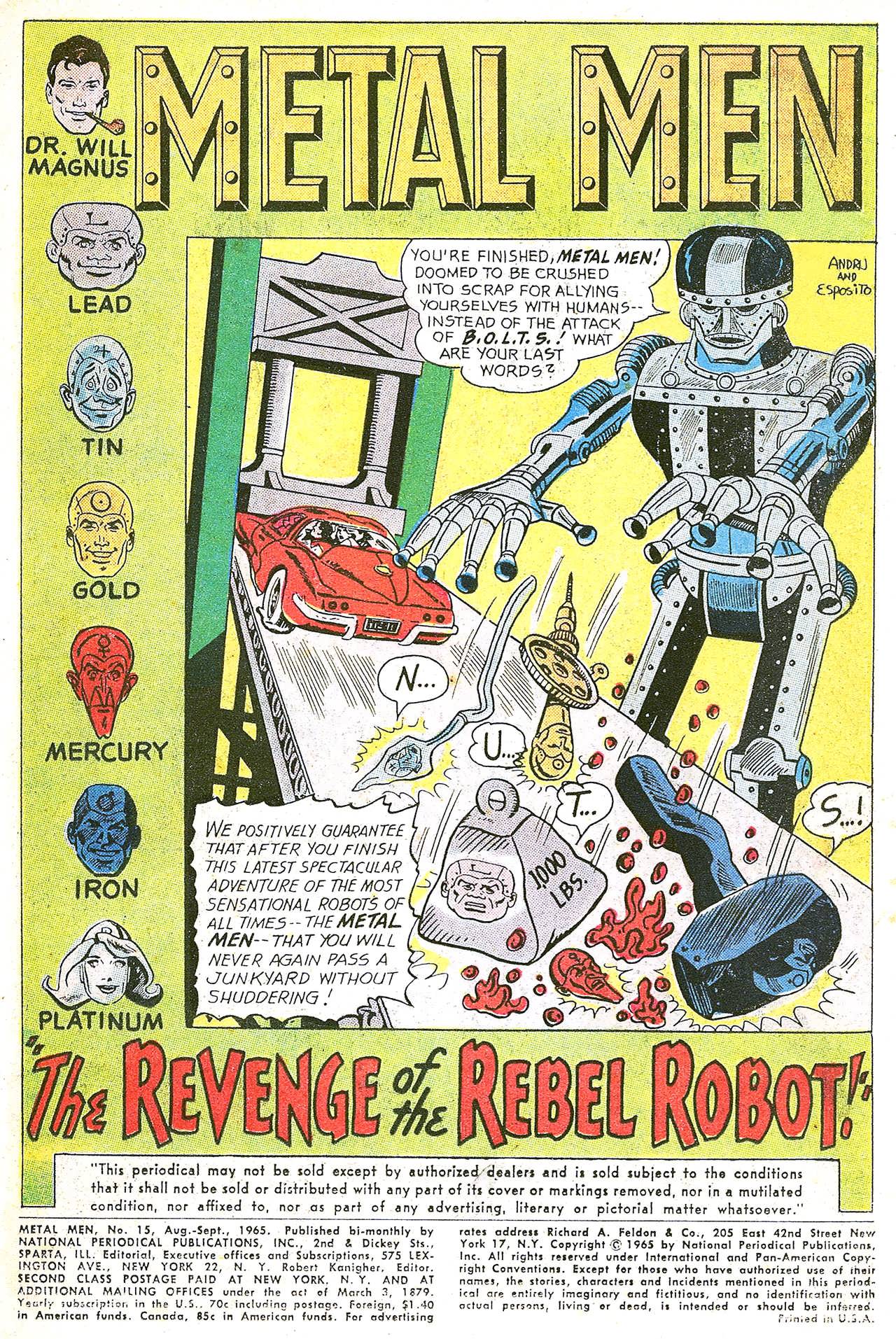 Metal Men (1963) Issue #15 #15 - English 3