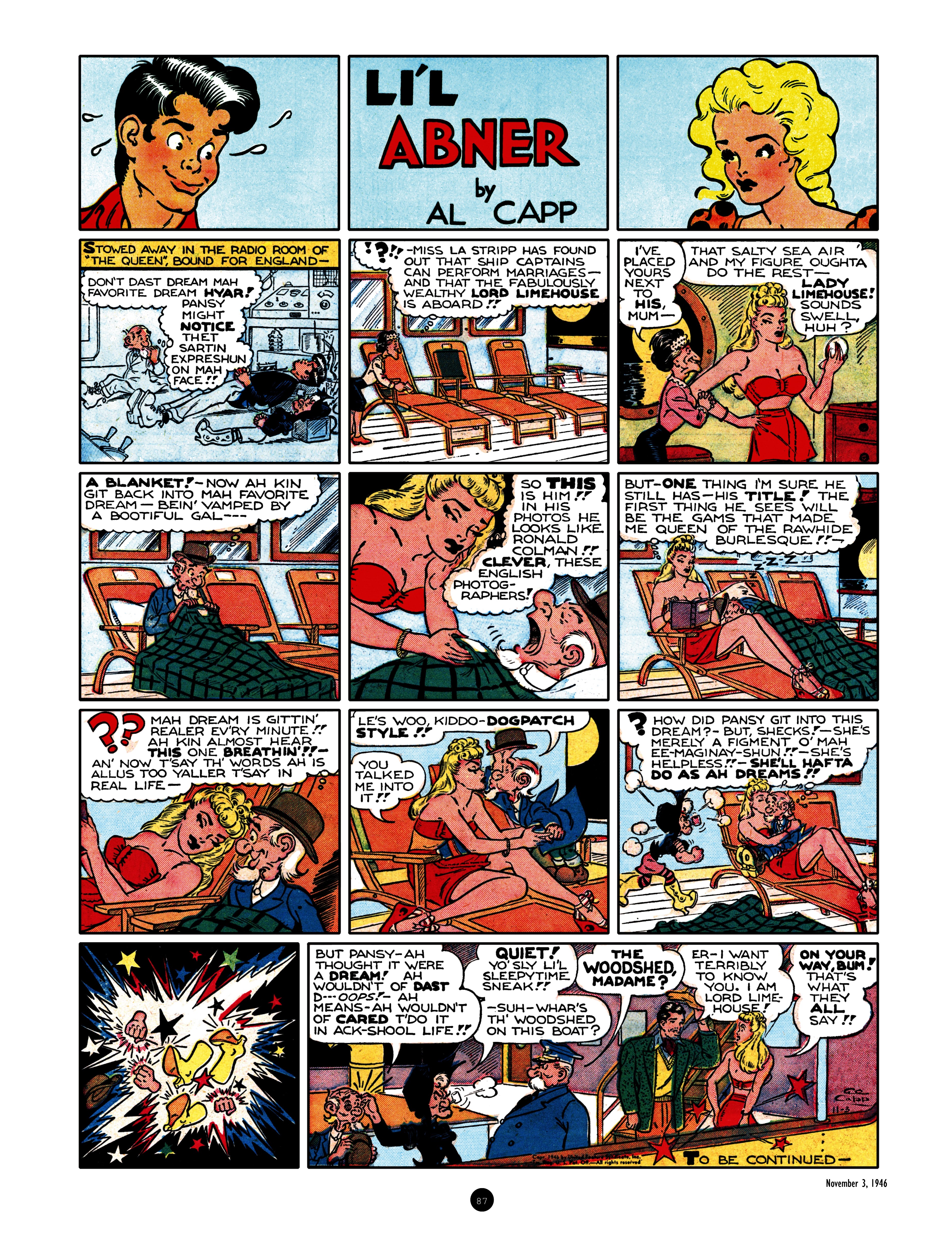 Read online Al Capp's Li'l Abner Complete Daily & Color Sunday Comics comic -  Issue # TPB 7 (Part 1) - 87