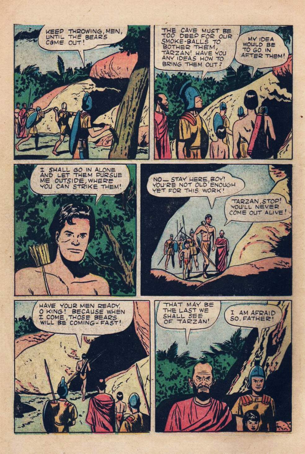 Read online Tarzan (1948) comic -  Issue #9 - 10