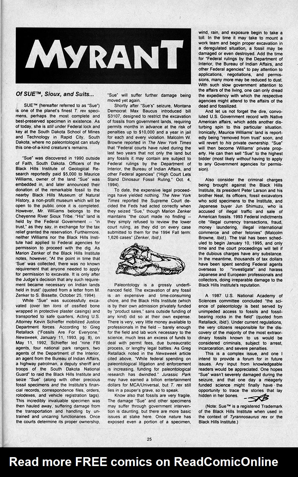 Read online S.R. Bissette's Tyrant comic -  Issue #2 - 27