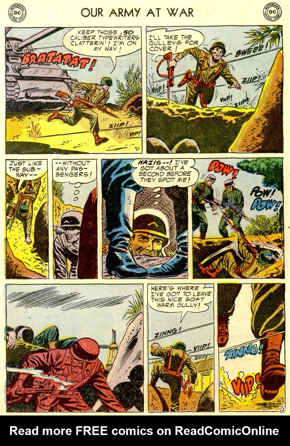 Read online Our Army at War (1952) comic -  Issue #28 - 14