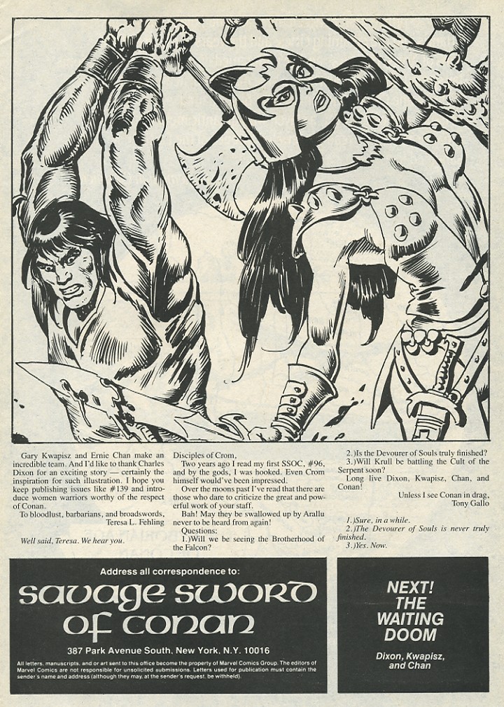 Read online The Savage Sword Of Conan comic -  Issue #142 - 5
