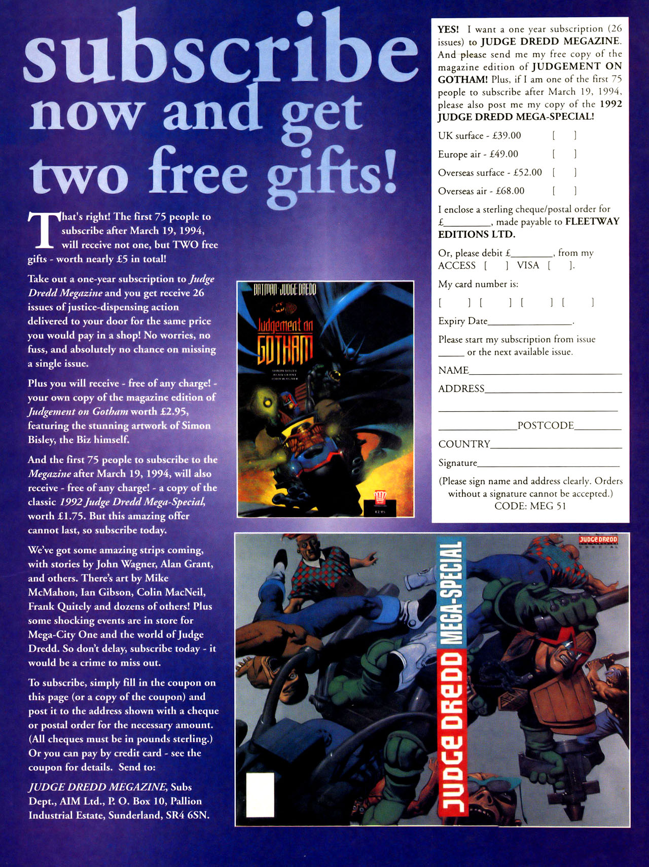 Read online Judge Dredd: The Megazine (vol. 2) comic -  Issue #57 - 51