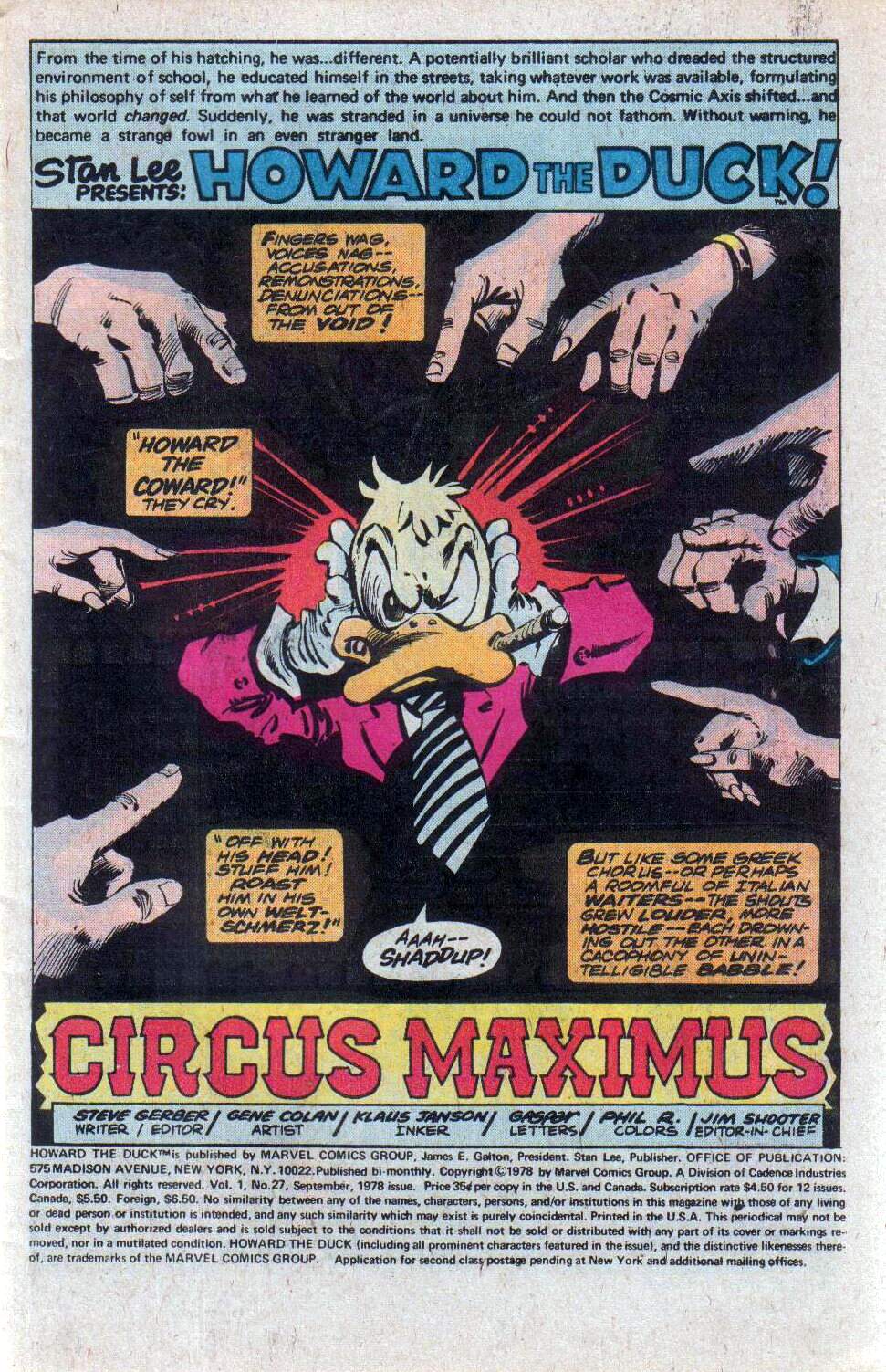 Read online Howard the Duck (1976) comic -  Issue #27 - 2