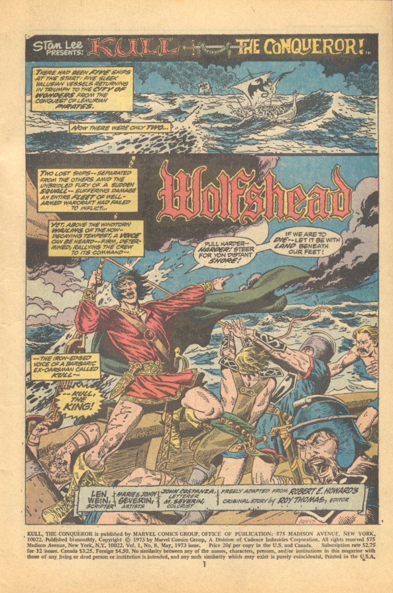 Read online Kull, the Conqueror (1971) comic -  Issue #8 - 2