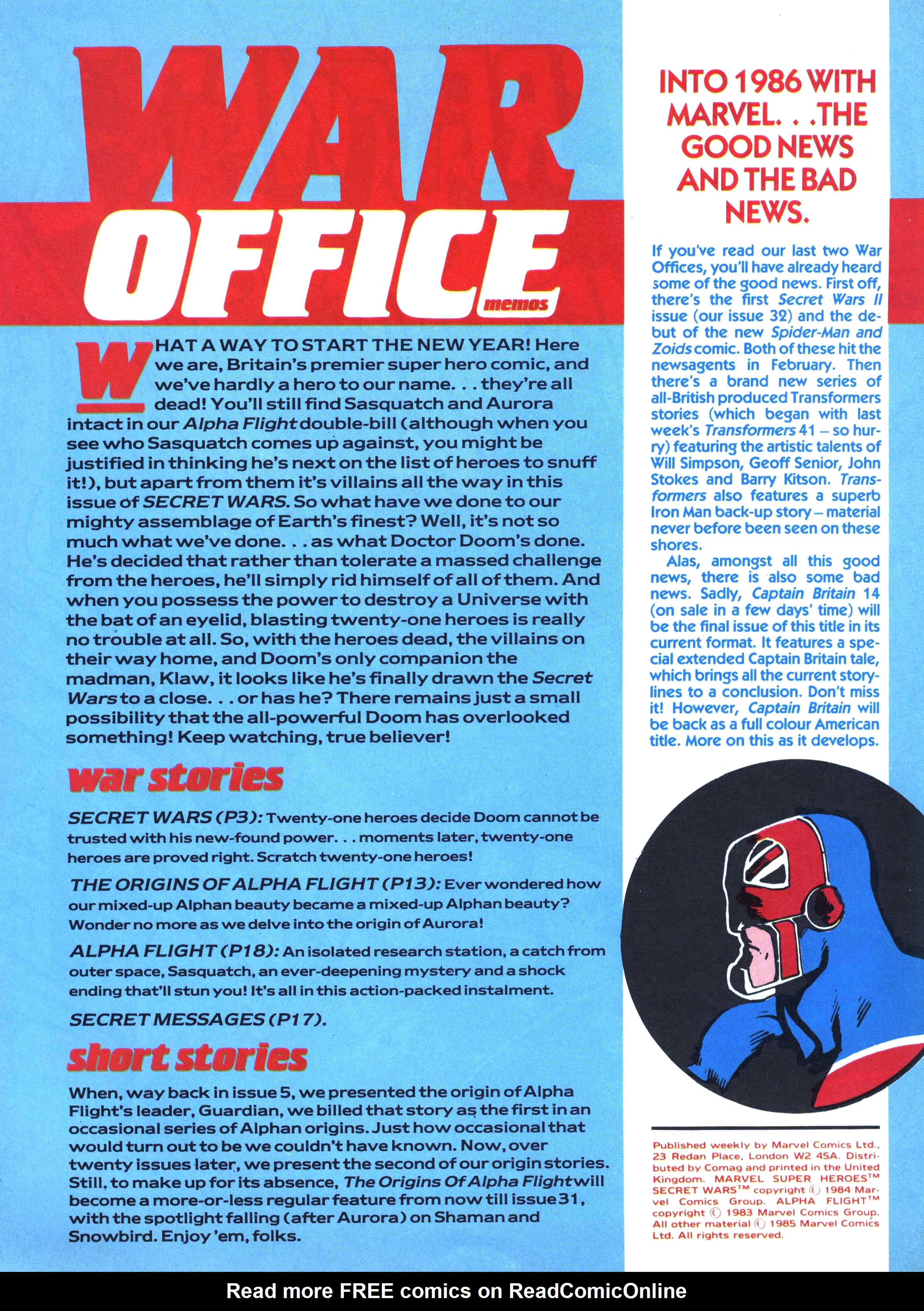 Read online Secret Wars (1985) comic -  Issue #27 - 2