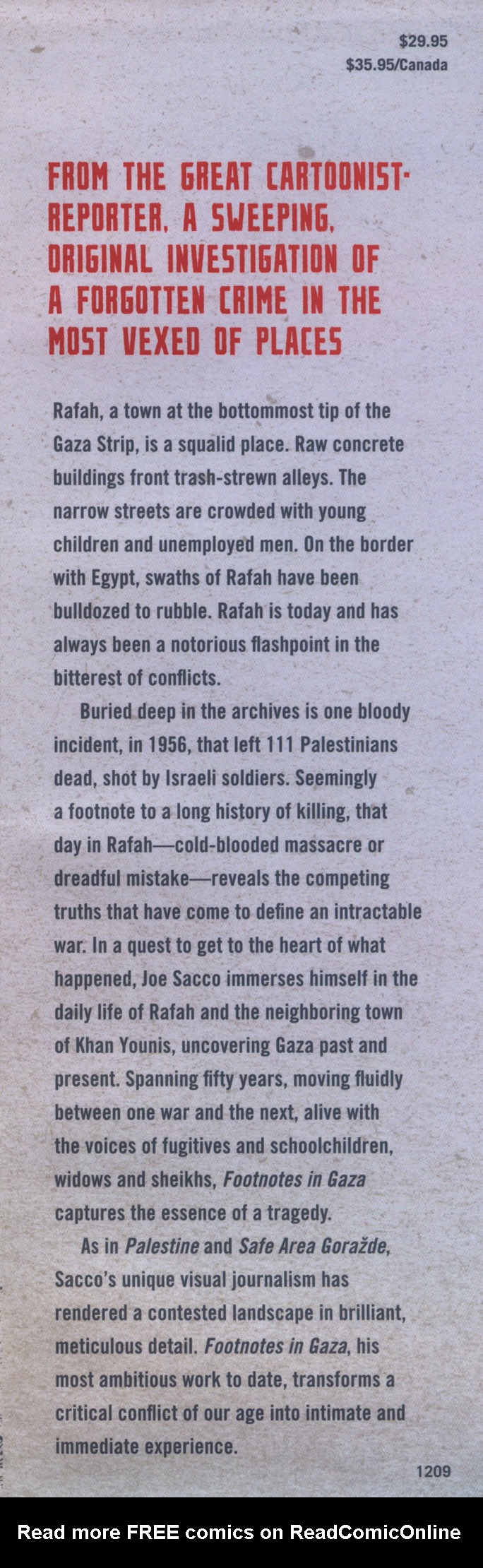 Read online Footnotes in Gaza comic -  Issue # TPB - 2