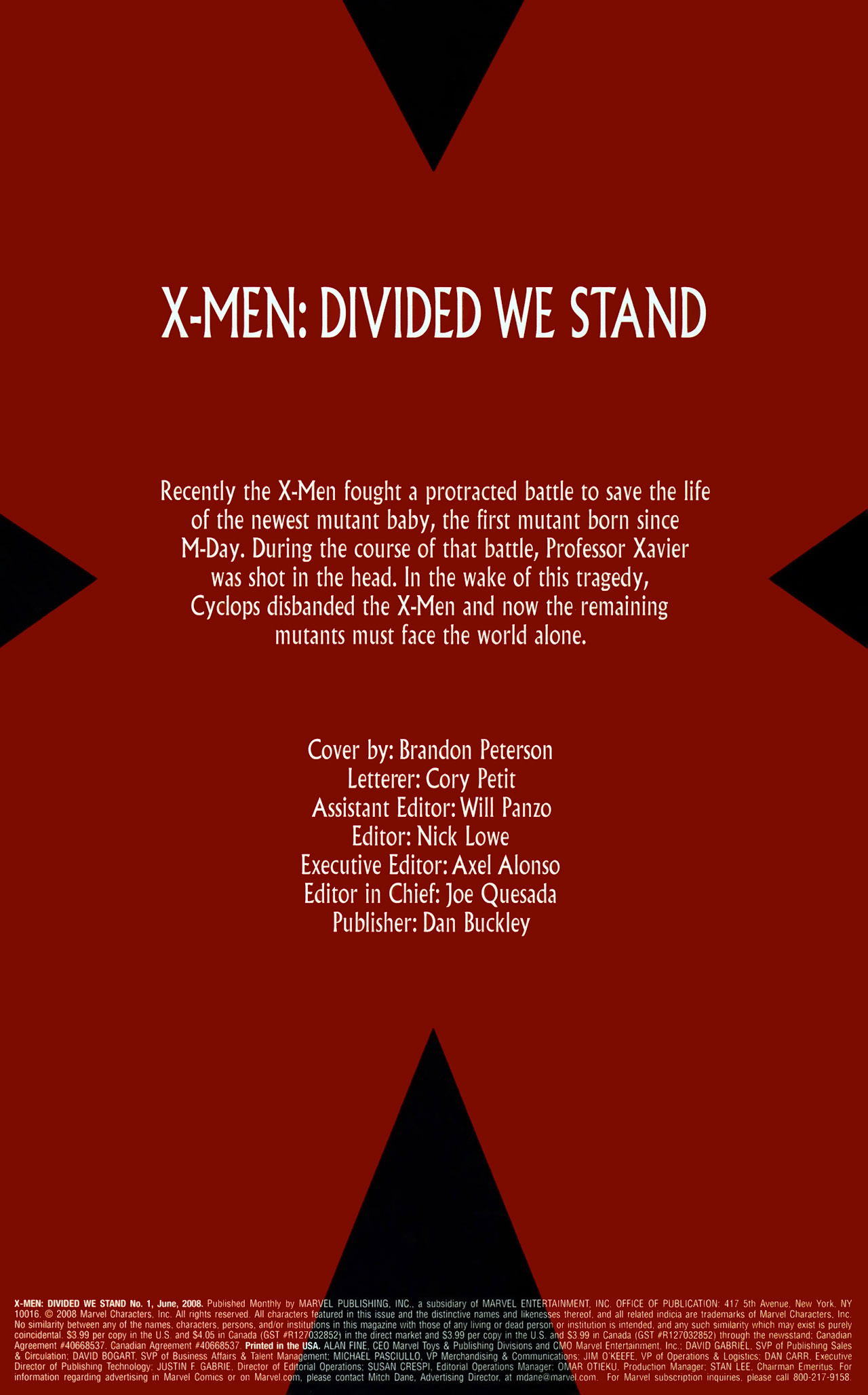 Read online X-Men: Divided We Stand comic -  Issue #1 - 2