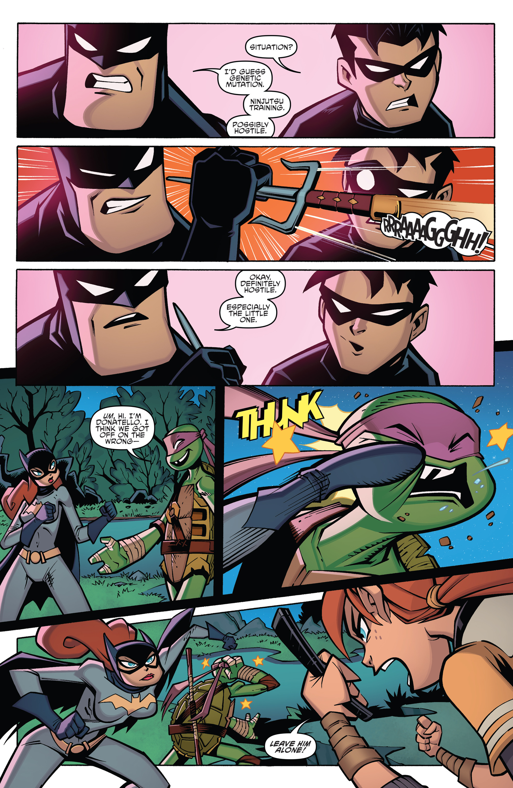Read online Batman/Teenage Mutant Ninja Turtles Adventure comic -  Issue #2 - 16