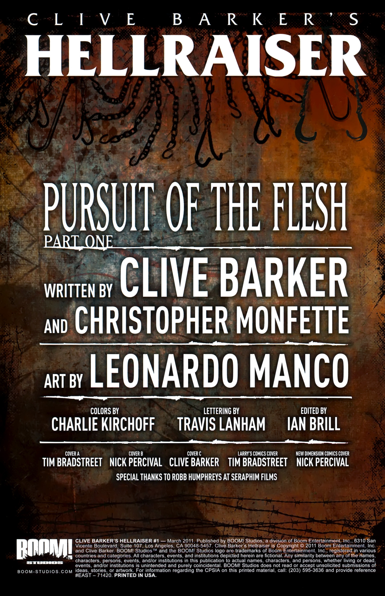 Read online Clive Barker's Hellraiser (2011) comic -  Issue #1 - 3