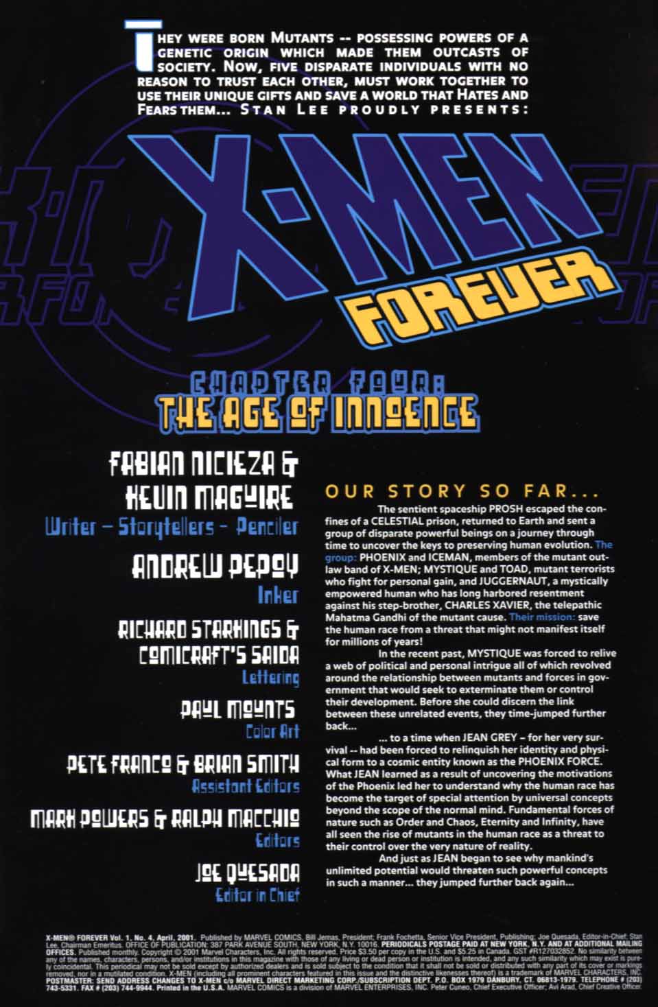 Read online X-Men Forever (2001) comic -  Issue #4 - 2