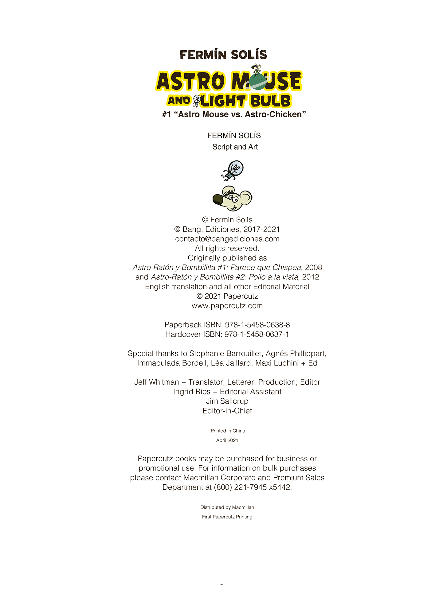 Read online Astro Mouse and Light Bulb comic -  Issue # TPB - 4