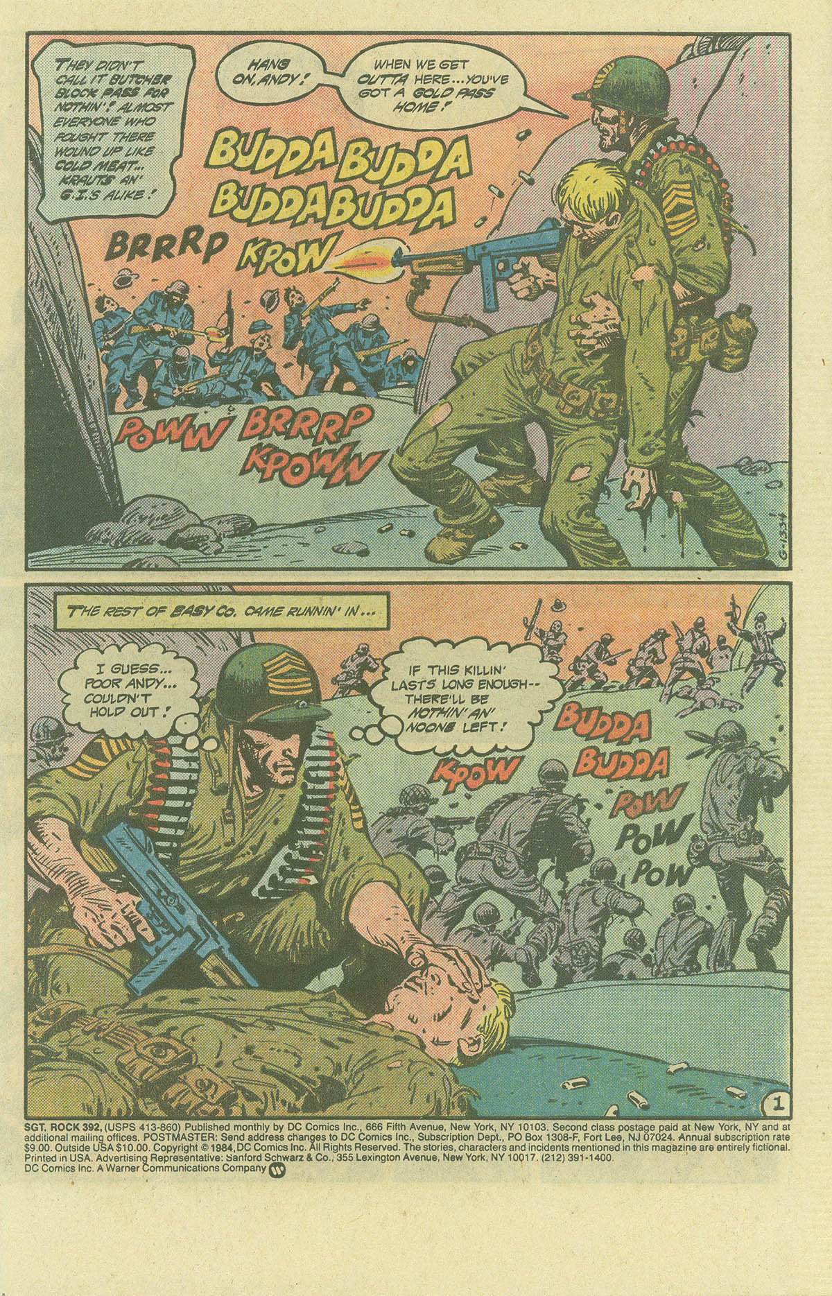 Read online Sgt. Rock comic -  Issue #392 - 2