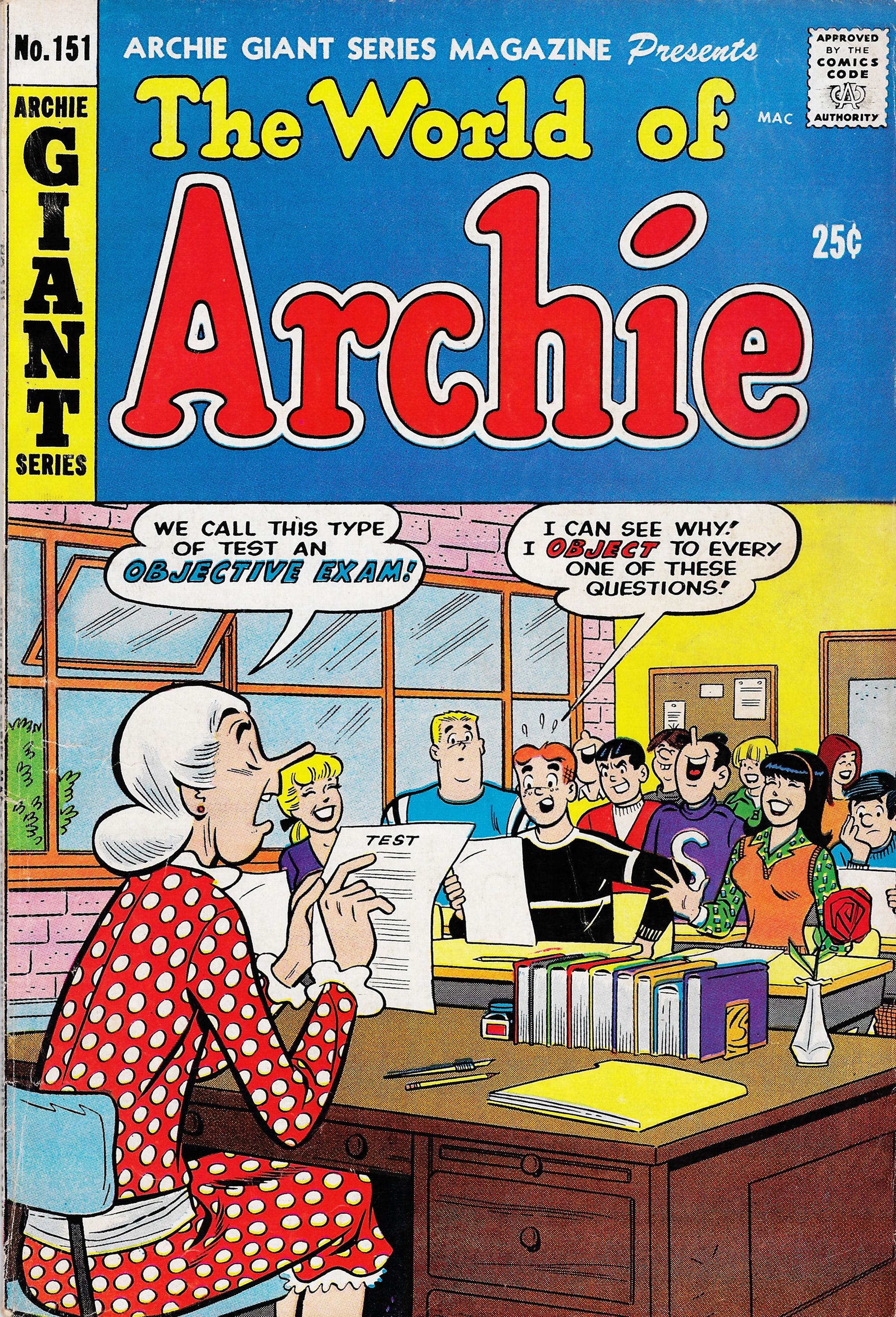 Read online Archie Giant Series Magazine comic -  Issue #151 - 1