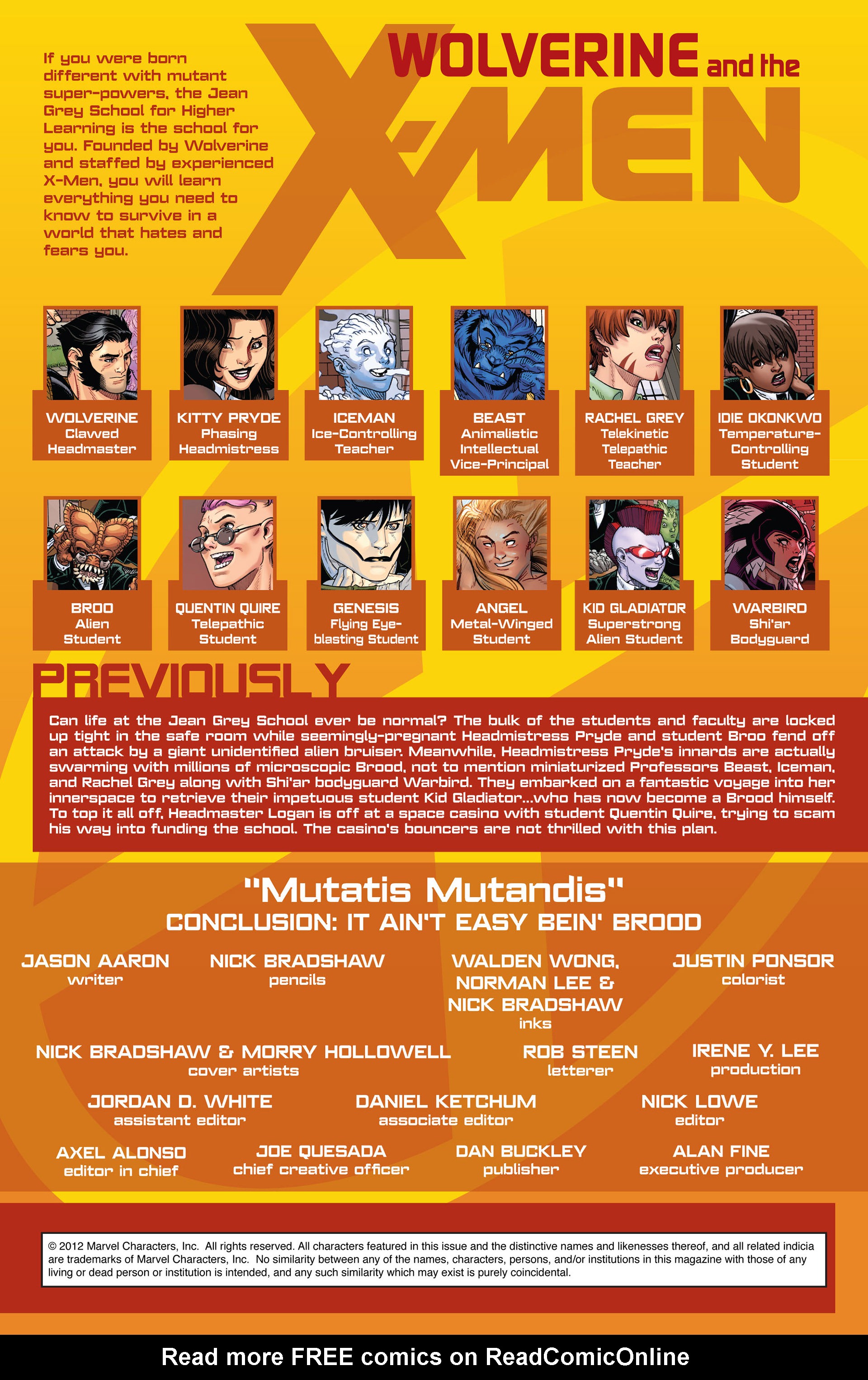 Read online Wolverine & The X-Men comic -  Issue #7 - 2