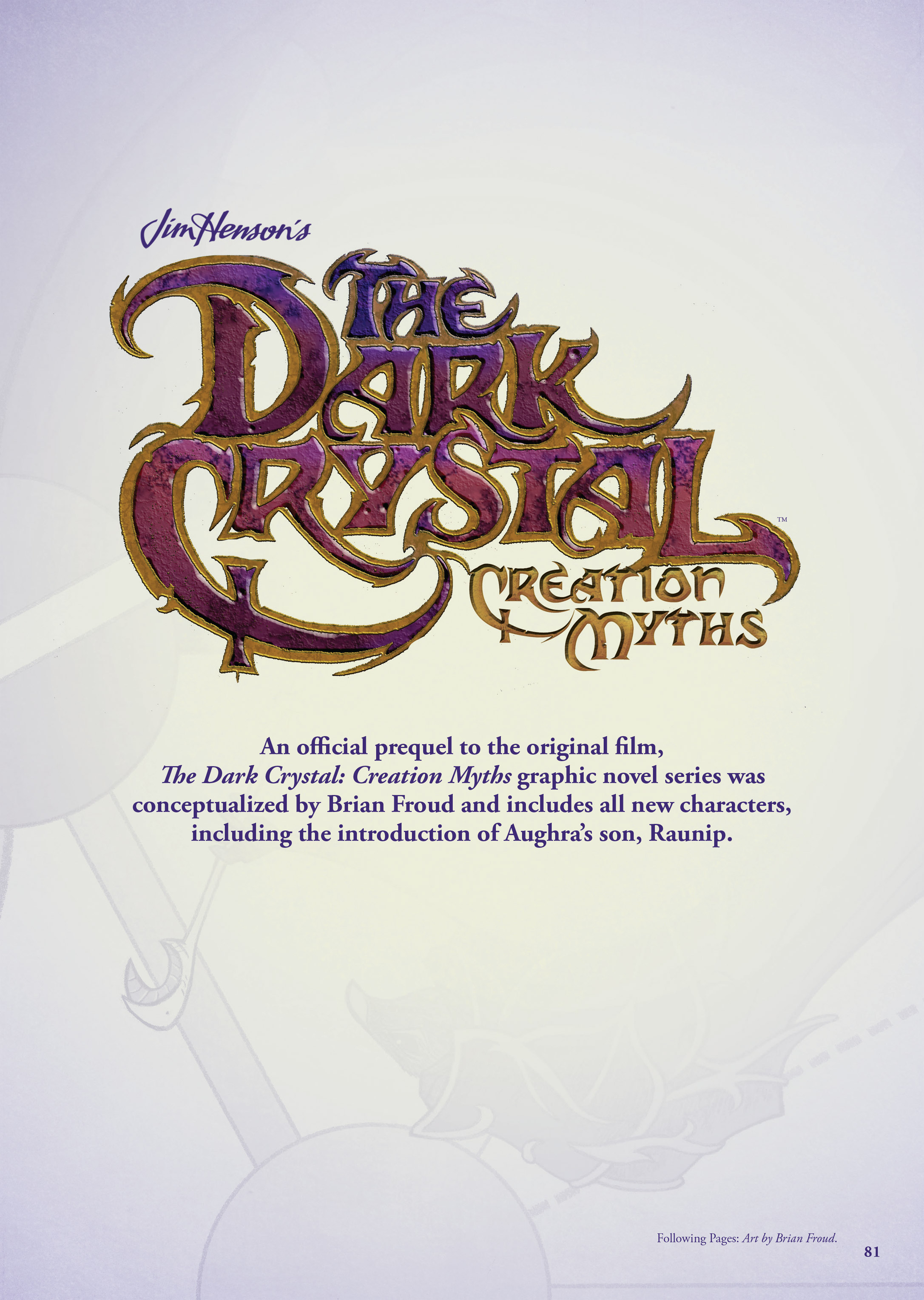 Read online Jim Henson's The Dark Crystal Artist Tribute comic -  Issue # TPB - 68