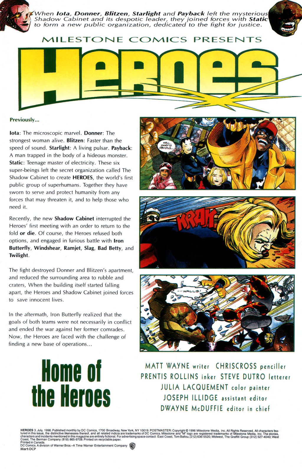 Read online Heroes (1996) comic -  Issue #3 - 2